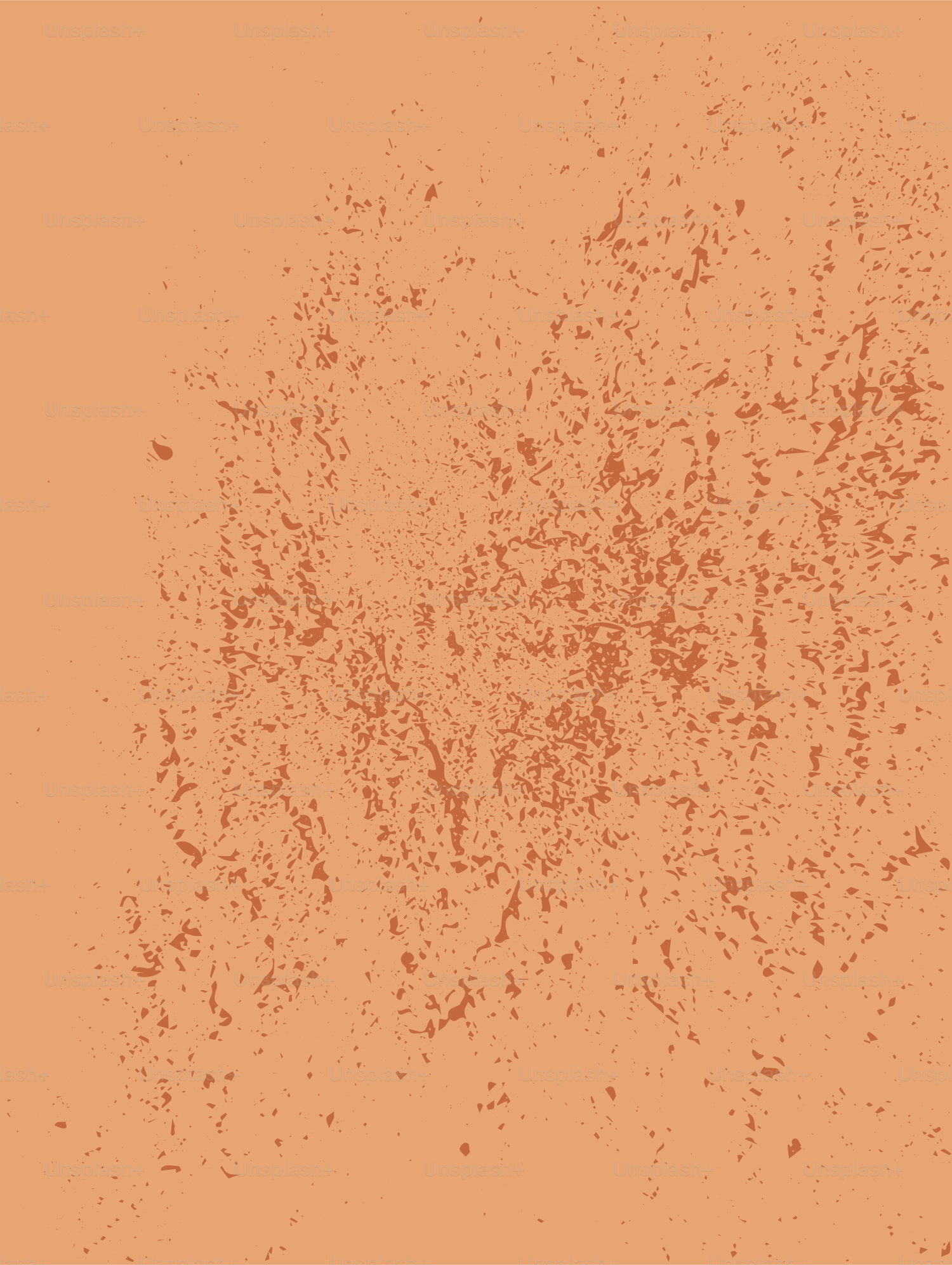 A textured orange background with subtle imperfections.