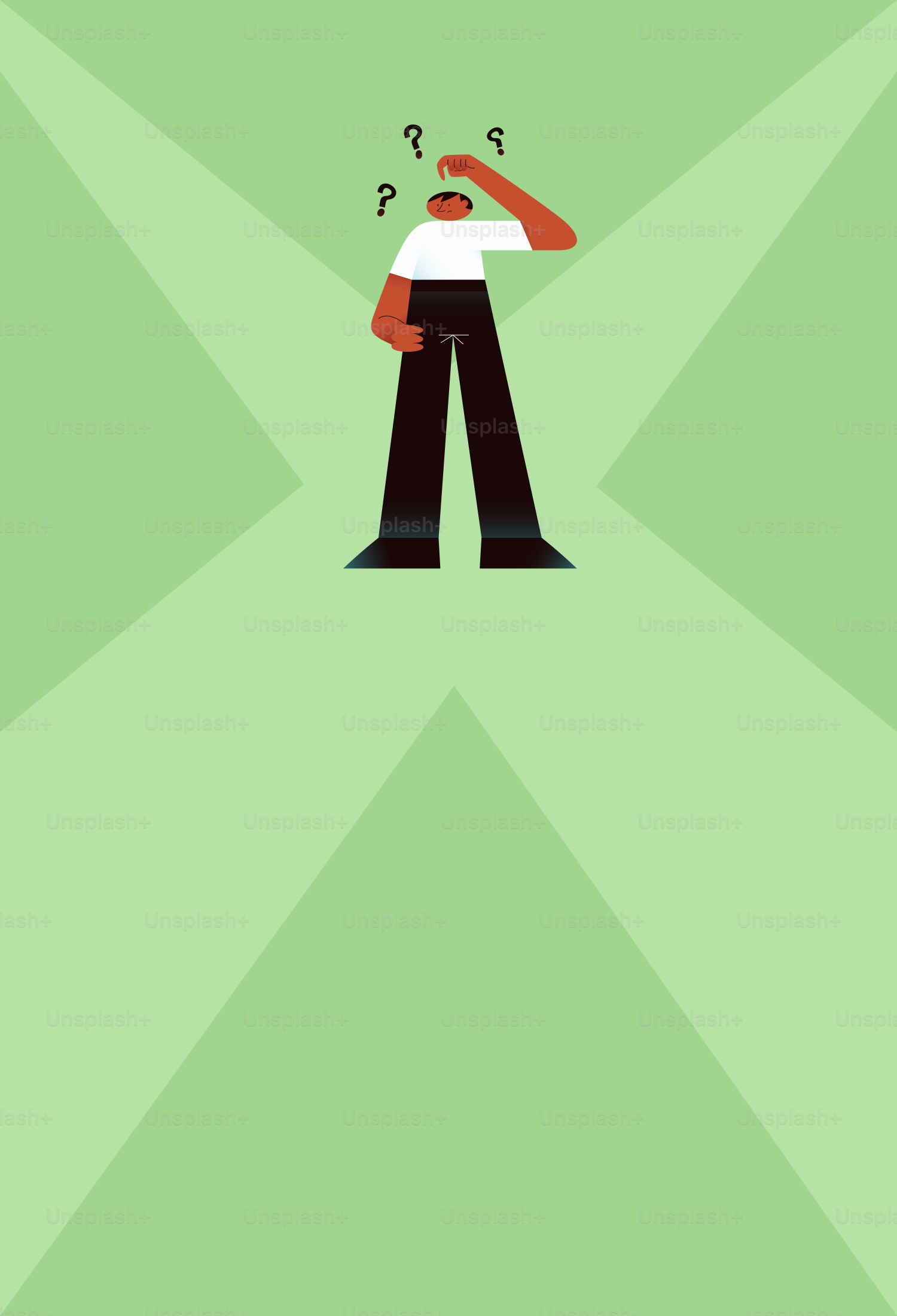 Personne debout à un carrefour, l’air confus