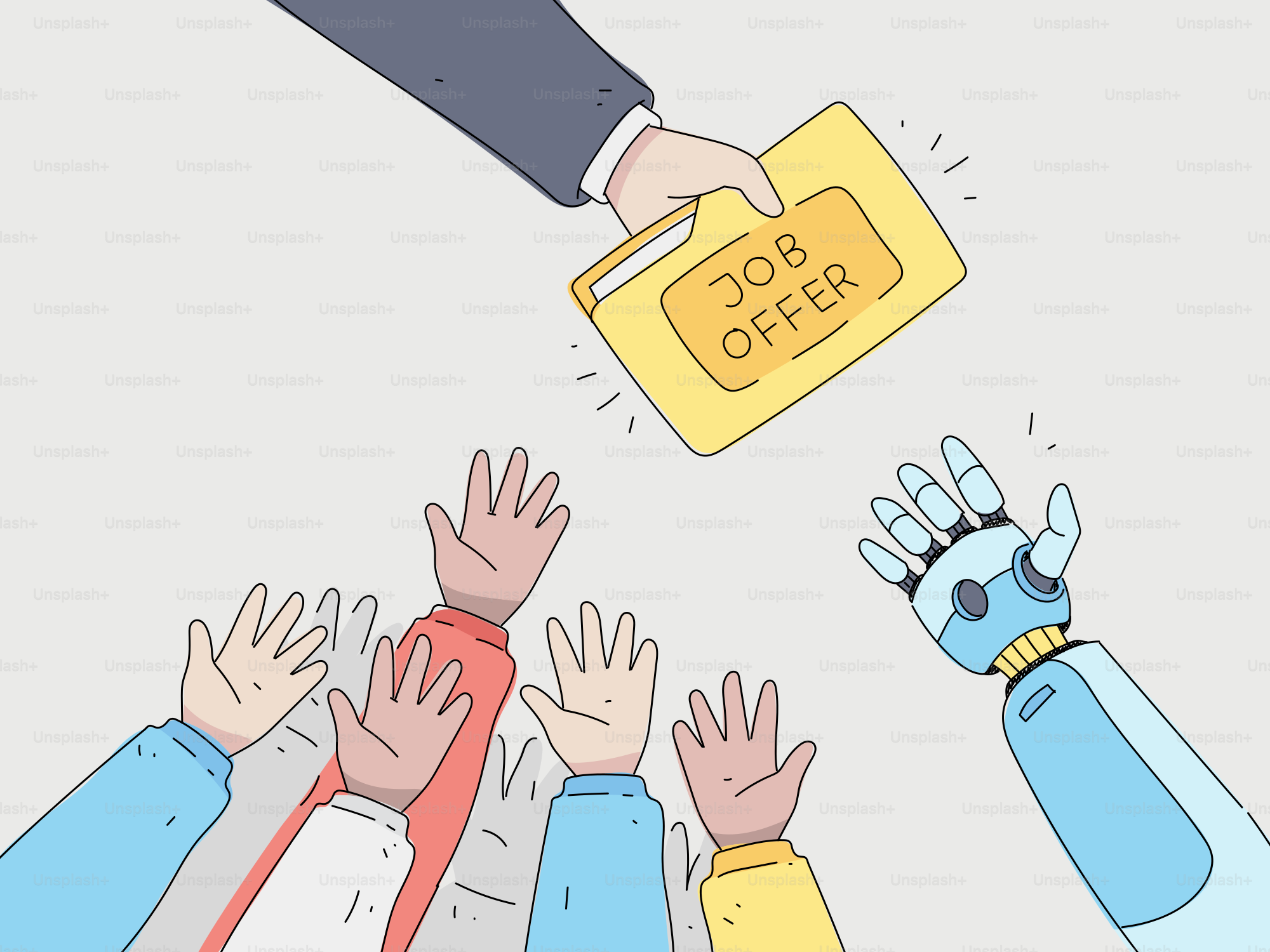 Jobangebot an Roboter statt an menschliche Hände.