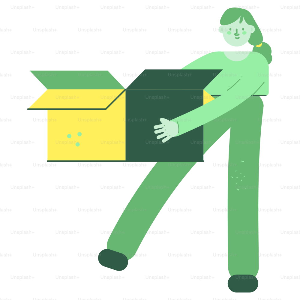 A person holding an open box