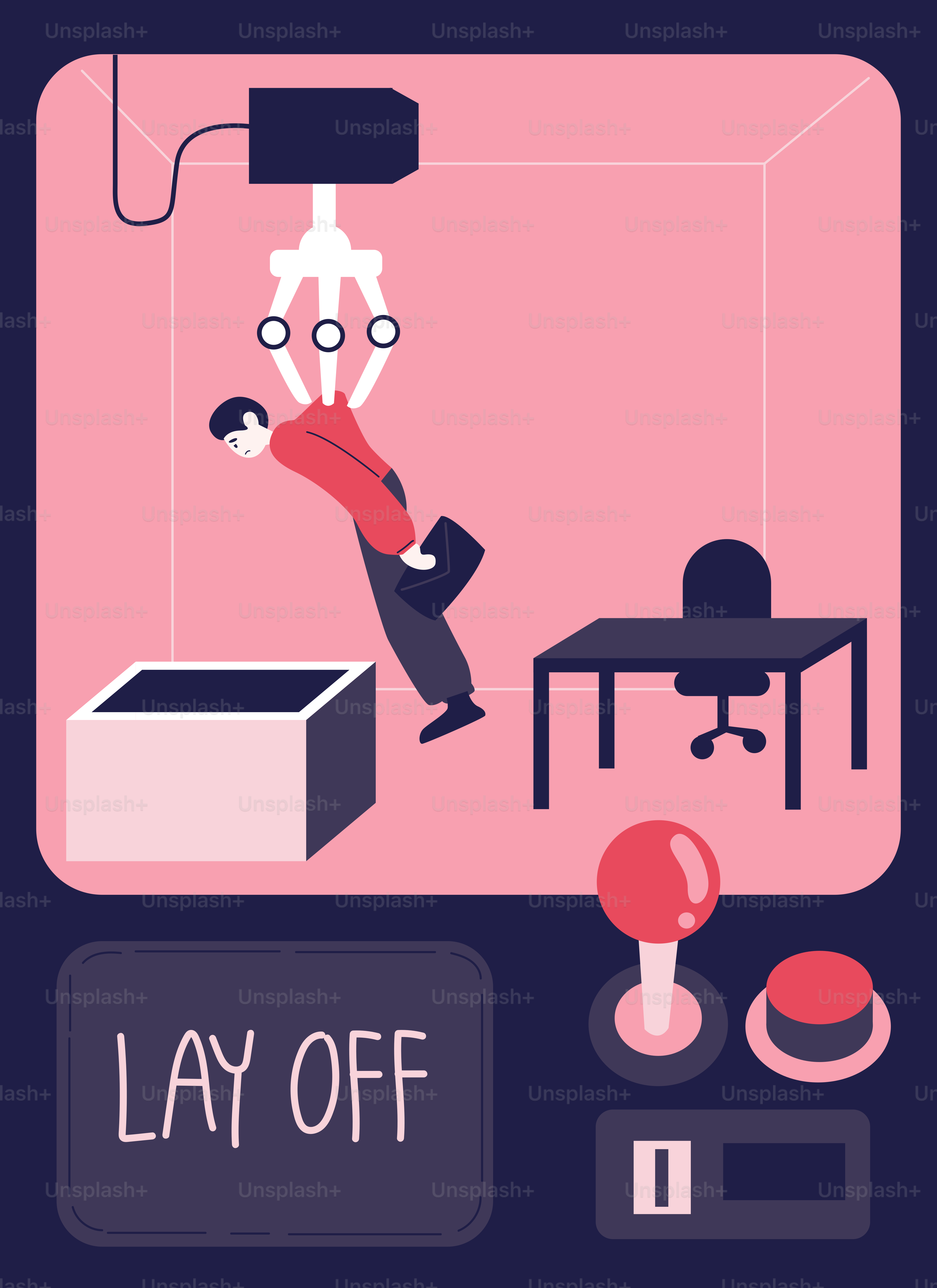 Homme d’affaires robotique qui attrape des griffes, arrête les textos.