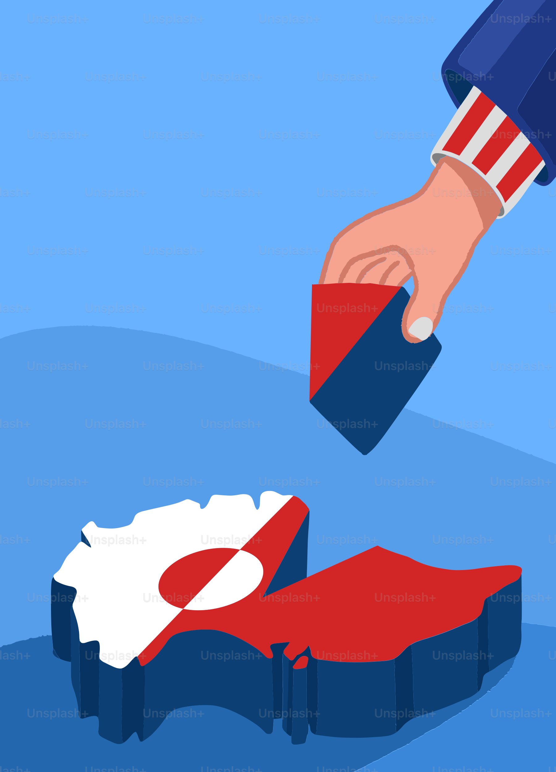 Placer la pièce du drapeau à la main sur la carte