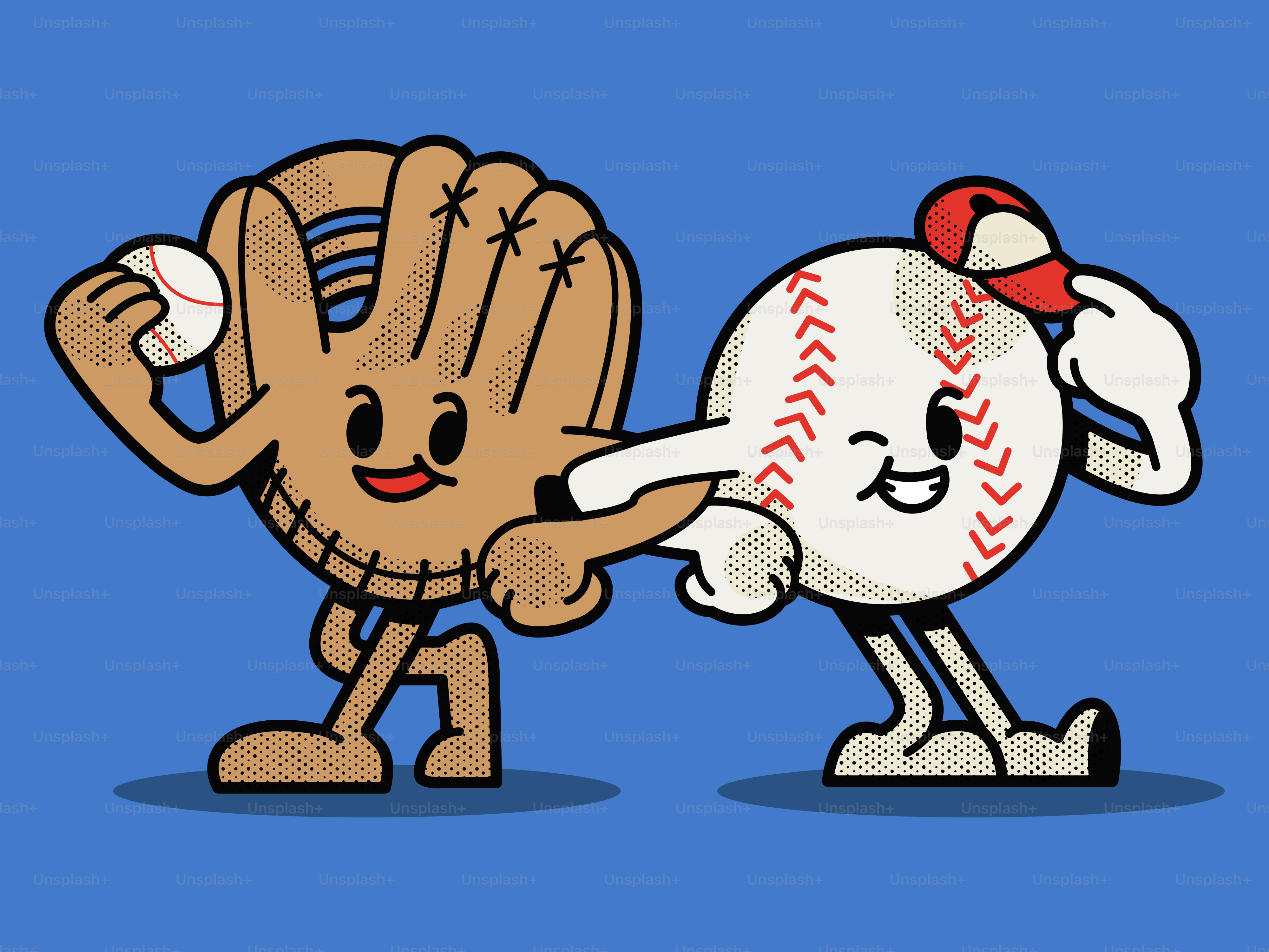 Anthropomorphic baseball with bat and glove vector – Team Image on Unsplash