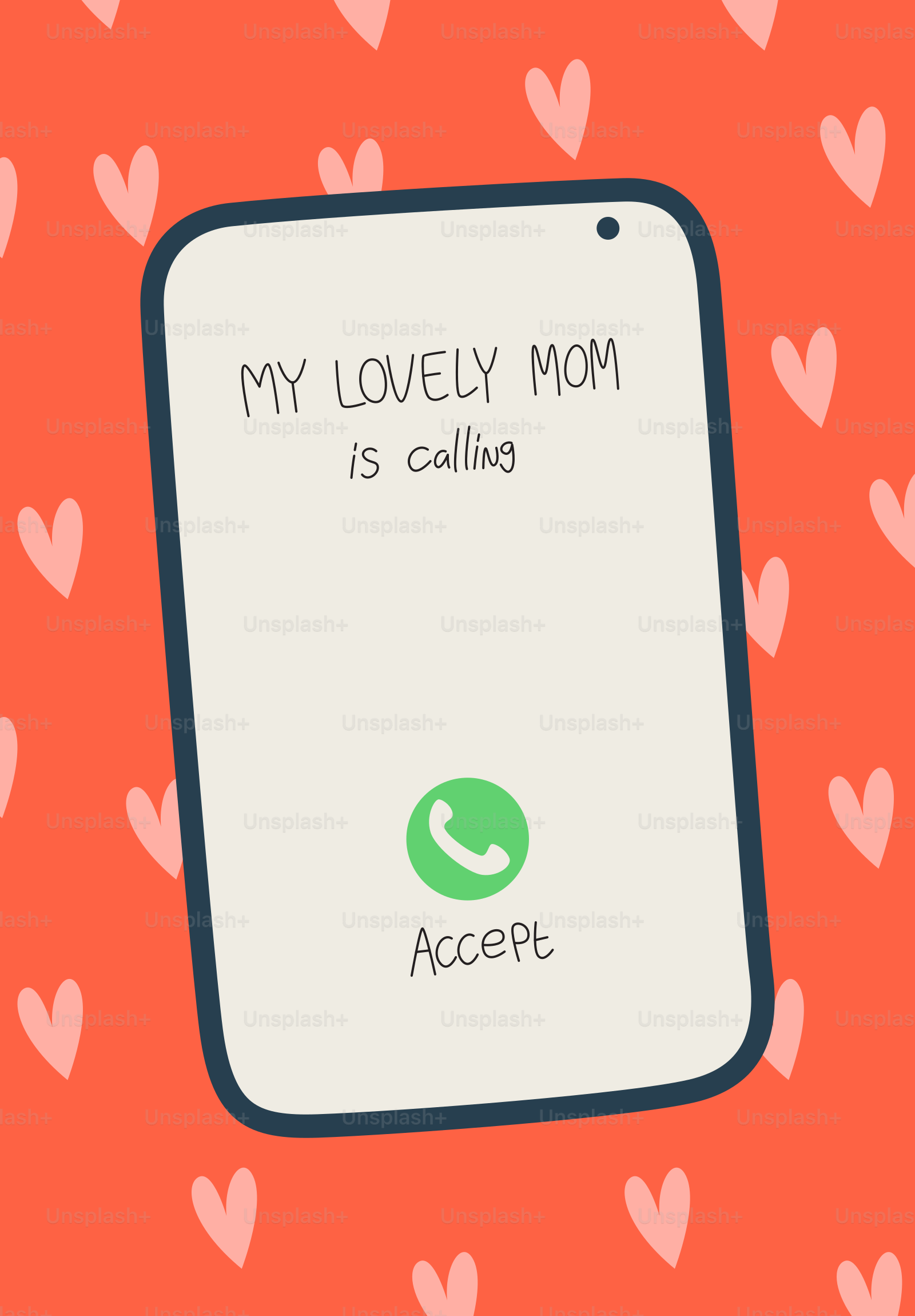 Ligação recebida da minha adorável mãe