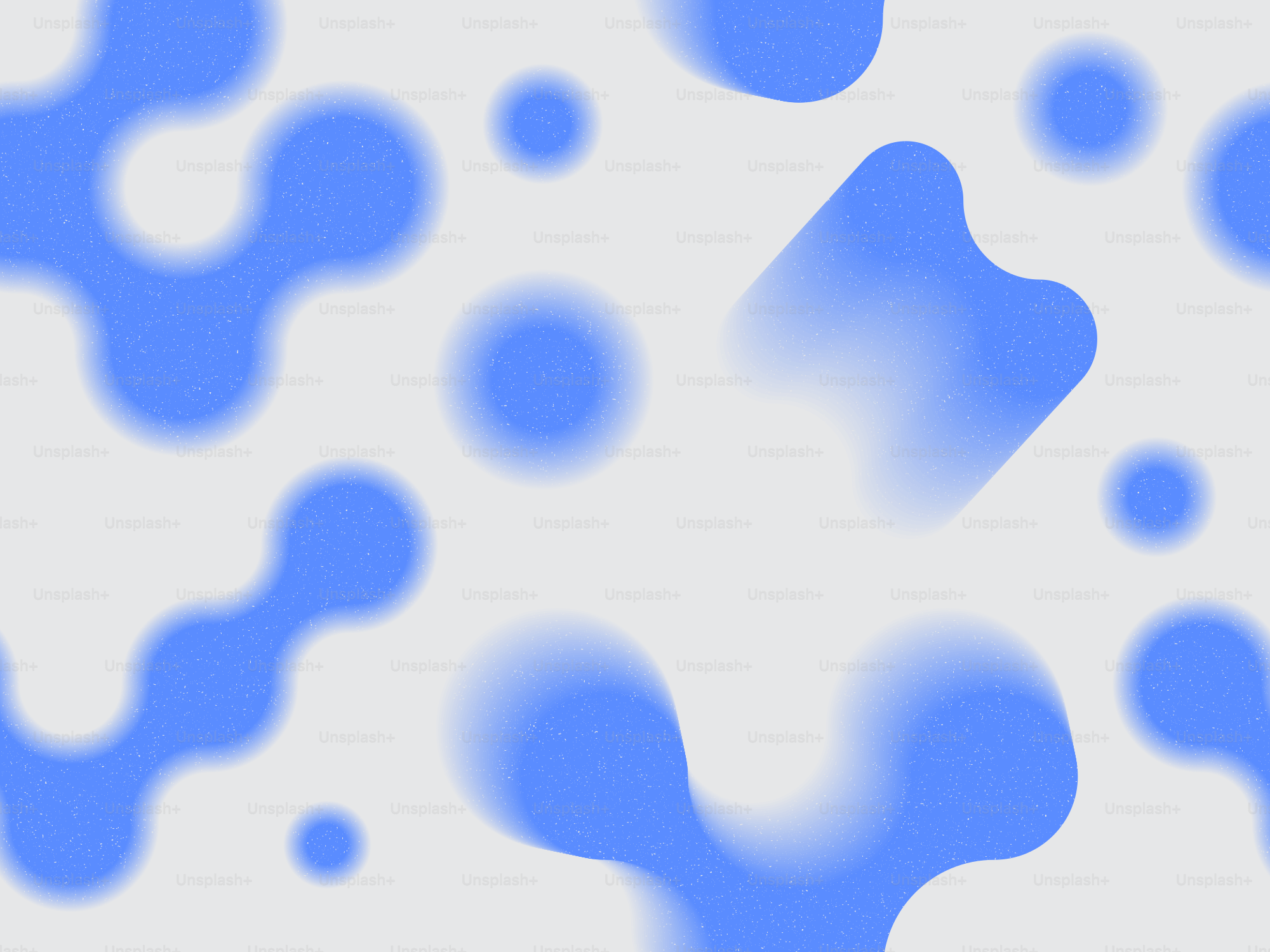 Formes abstraites bleues sur un fond clair.