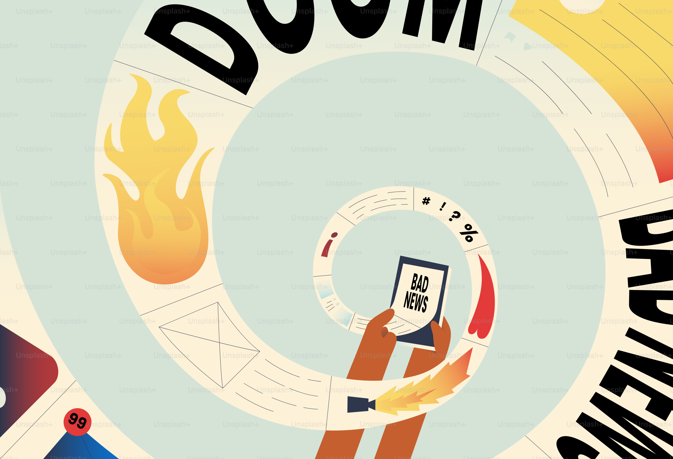 悪いニュースと電話での情報過多の連鎖。