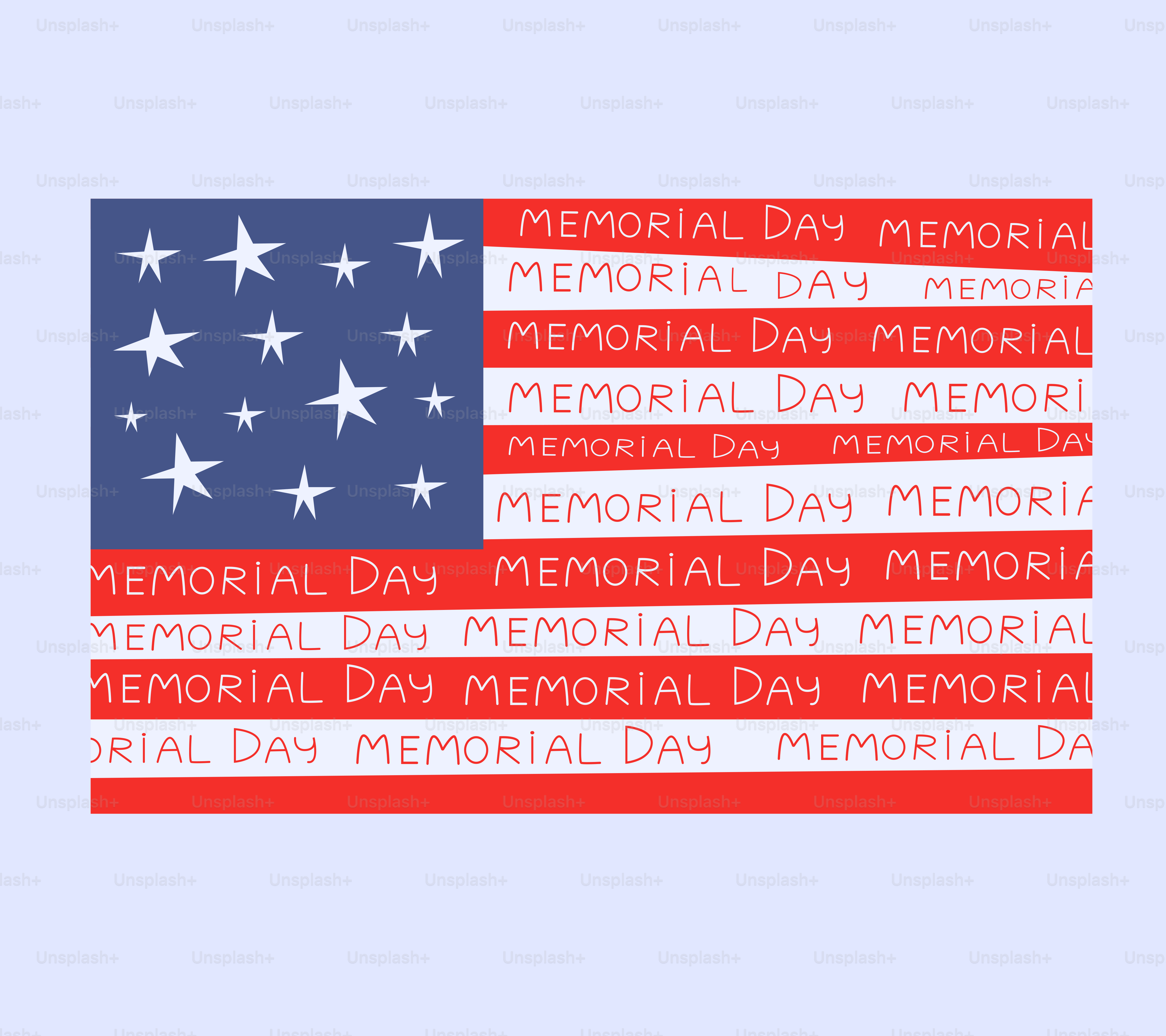 Bendera Amerika dengan teks "hari peringatan"