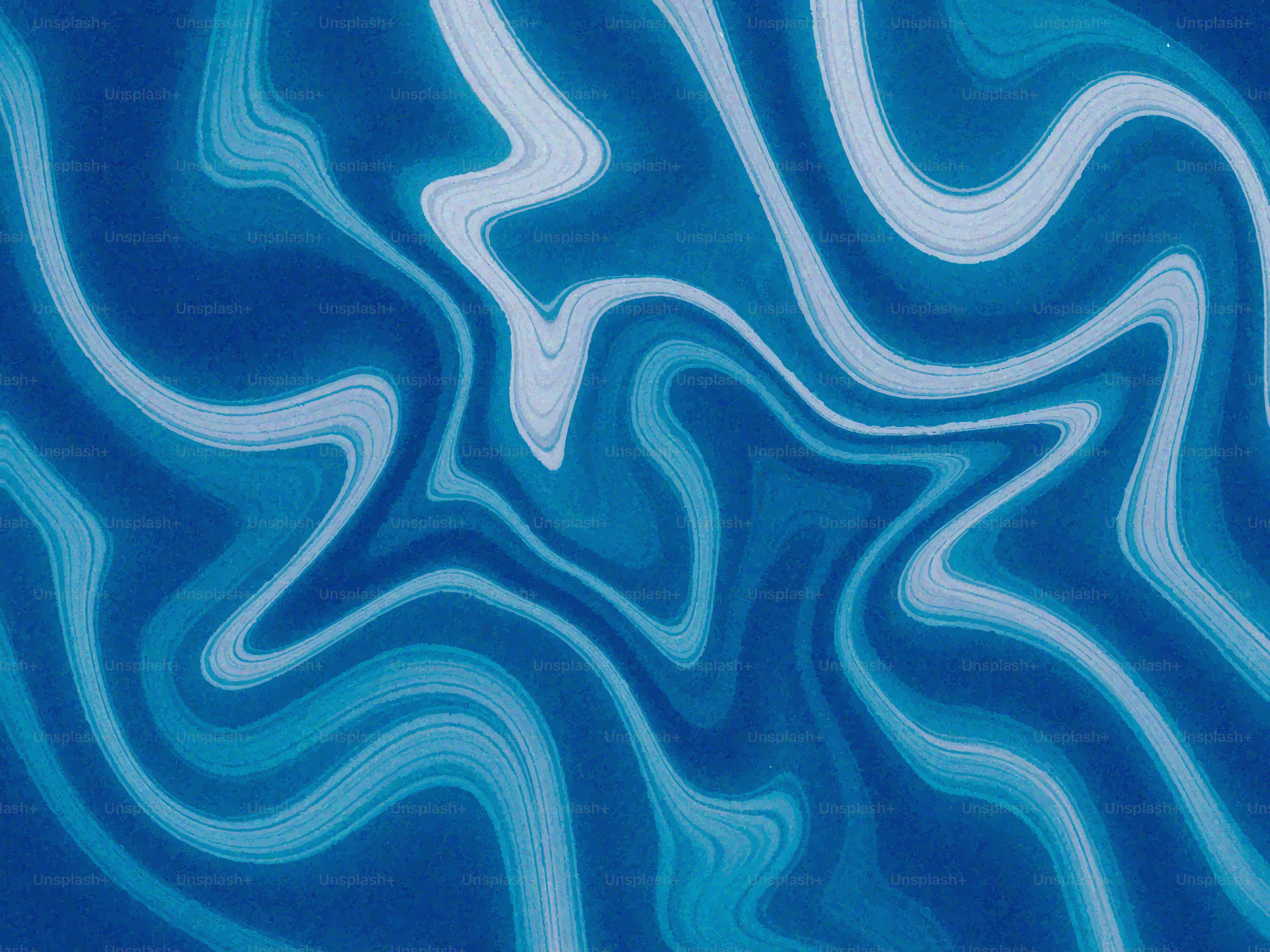 Motifs abstraits en bleu et blanc tourbillonnant