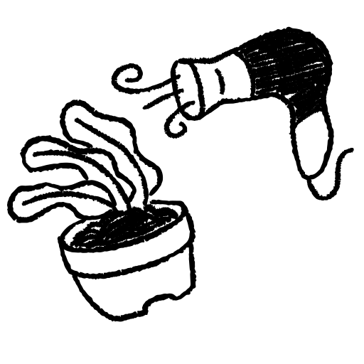 Fhn, der Luft auf eine Topfpflanze blst Vektor  Bild zum Thema  Illustration auf Unsplash