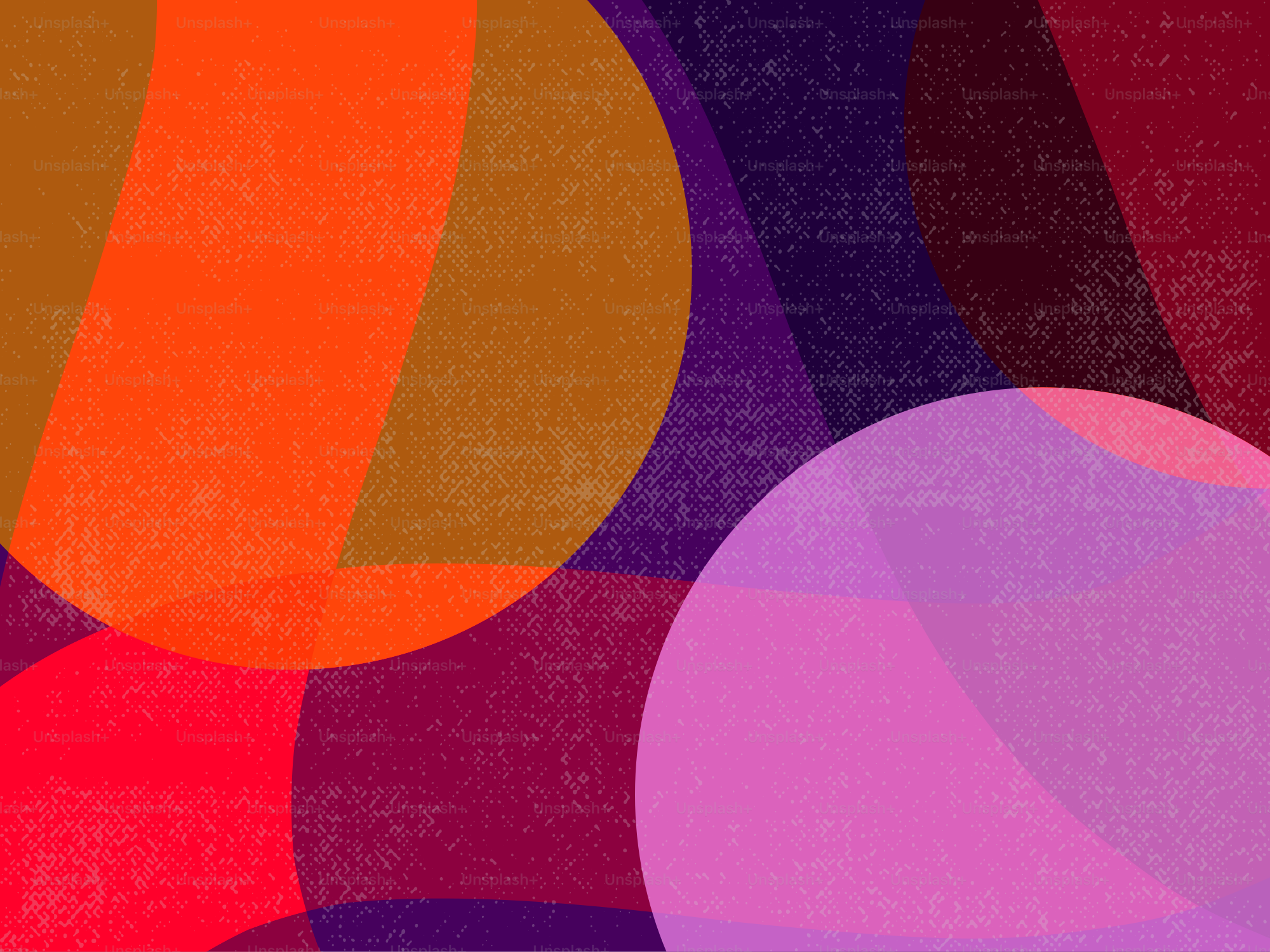 Cerchi astratti in colori caldi e freddi