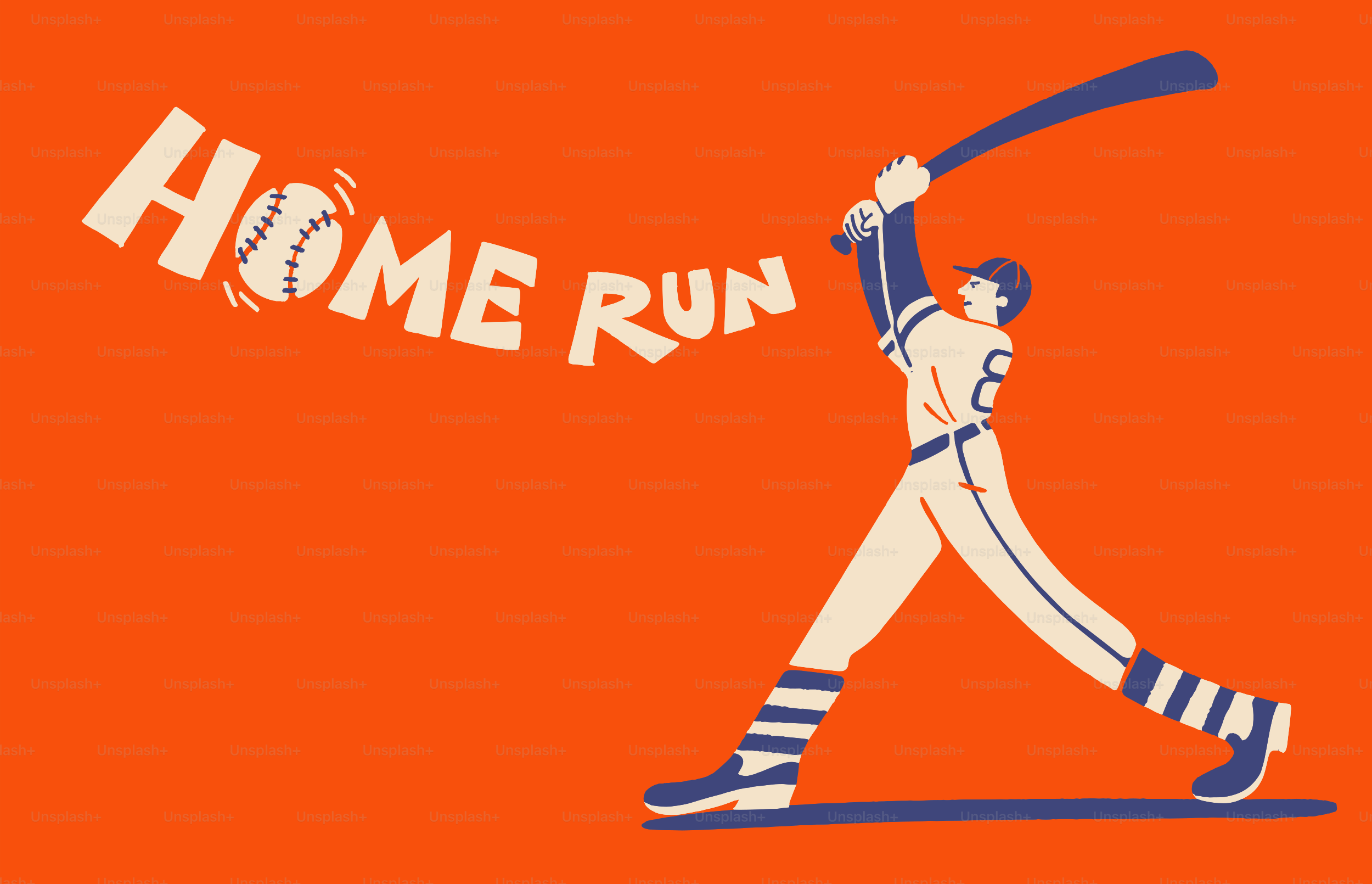 Jugador de béisbol batea y conecta un jonrón.