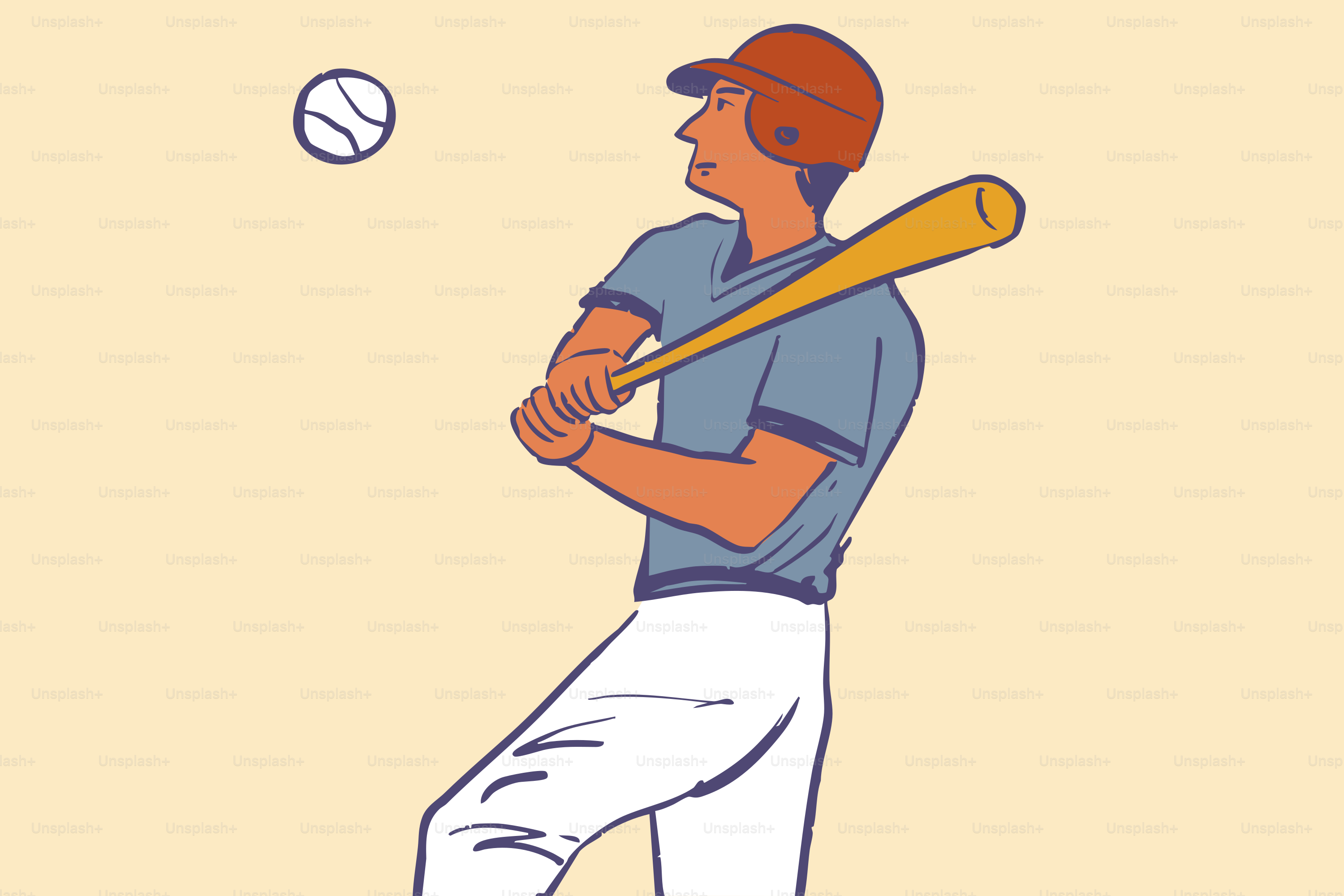 A baseball player swings at a ball.