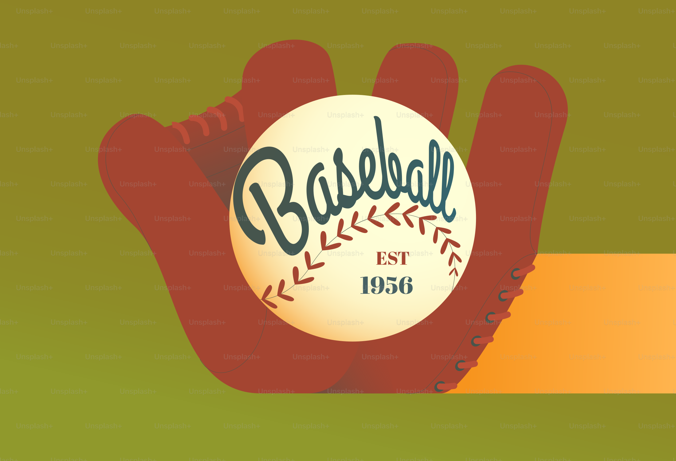 A baseball rests in a brown glove