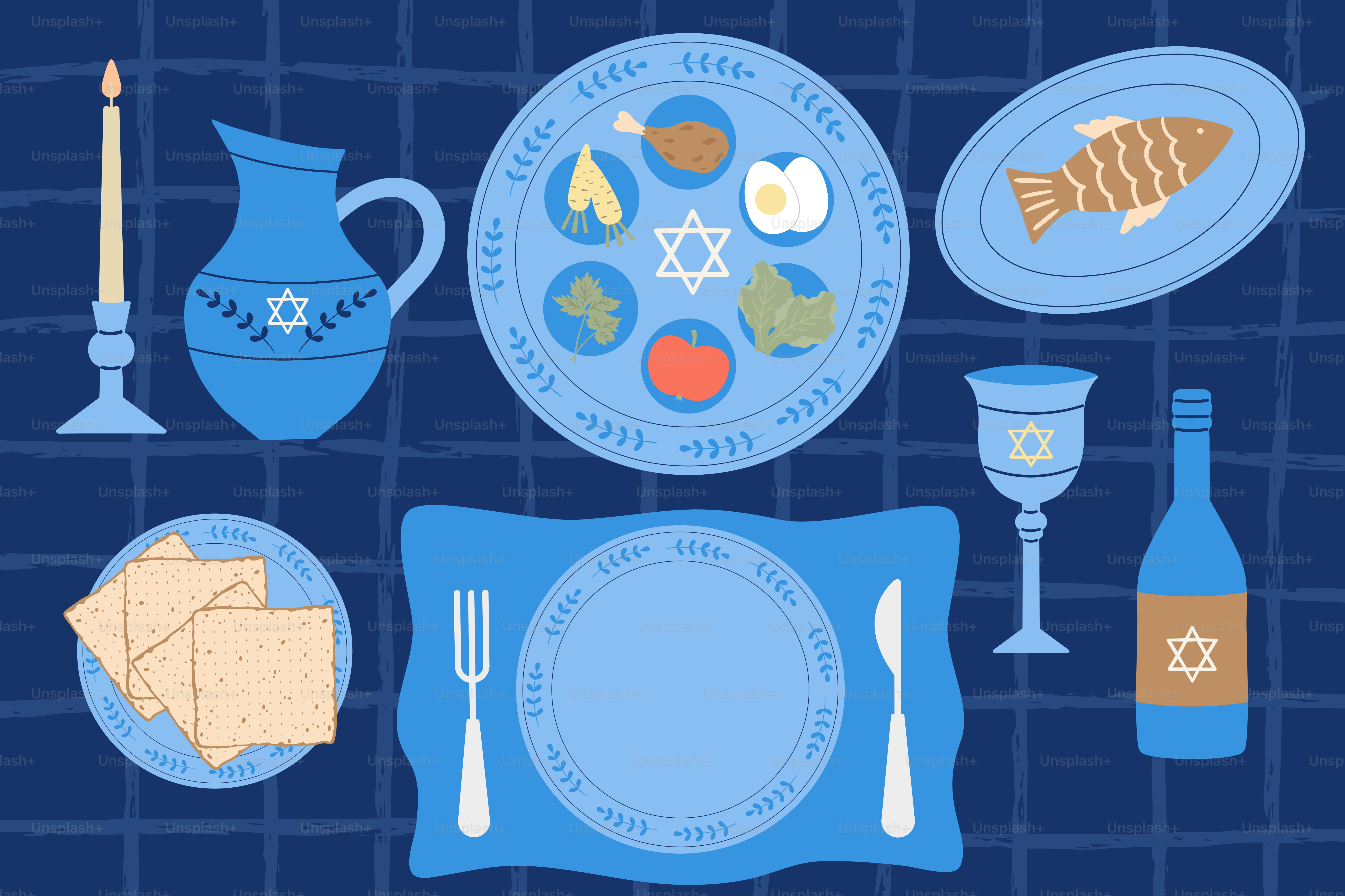 Assiette et table de la Pessa’h