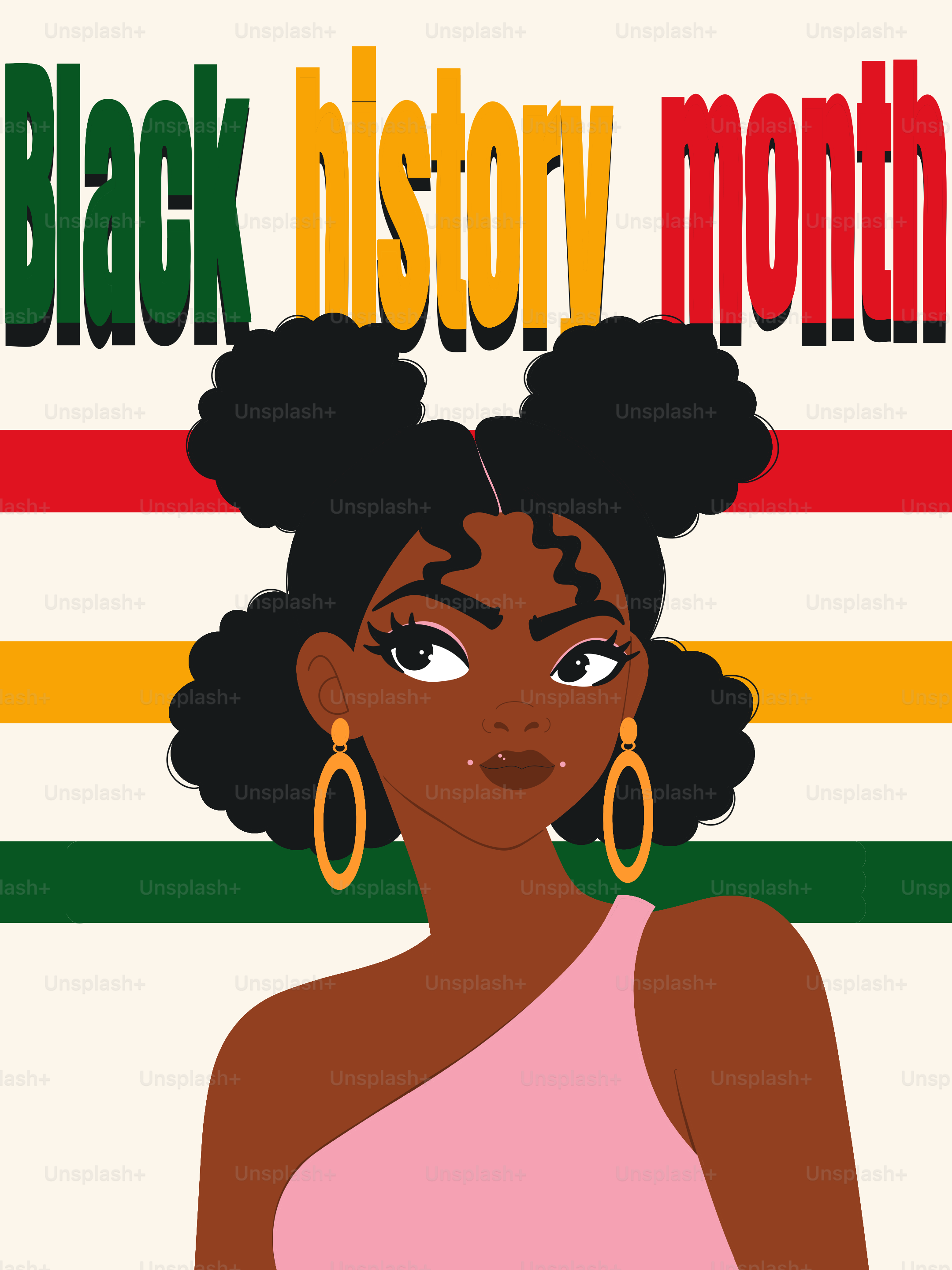 Mese della storia nera con una donna