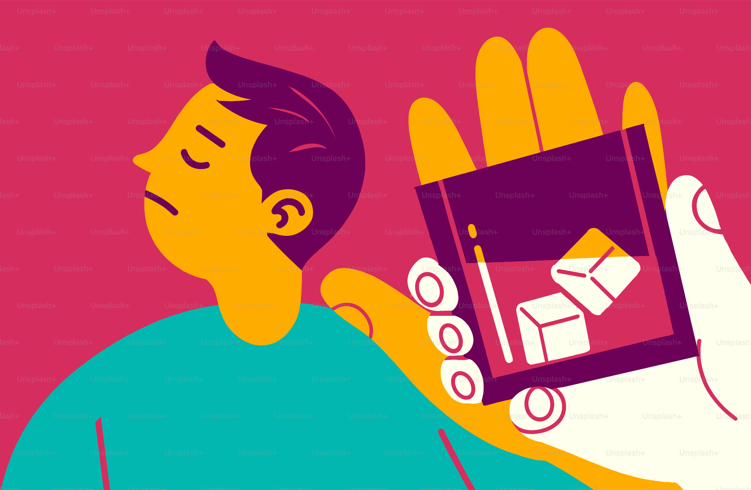 Pria sedih memalingkan muka dari minuman yang ditawarkan