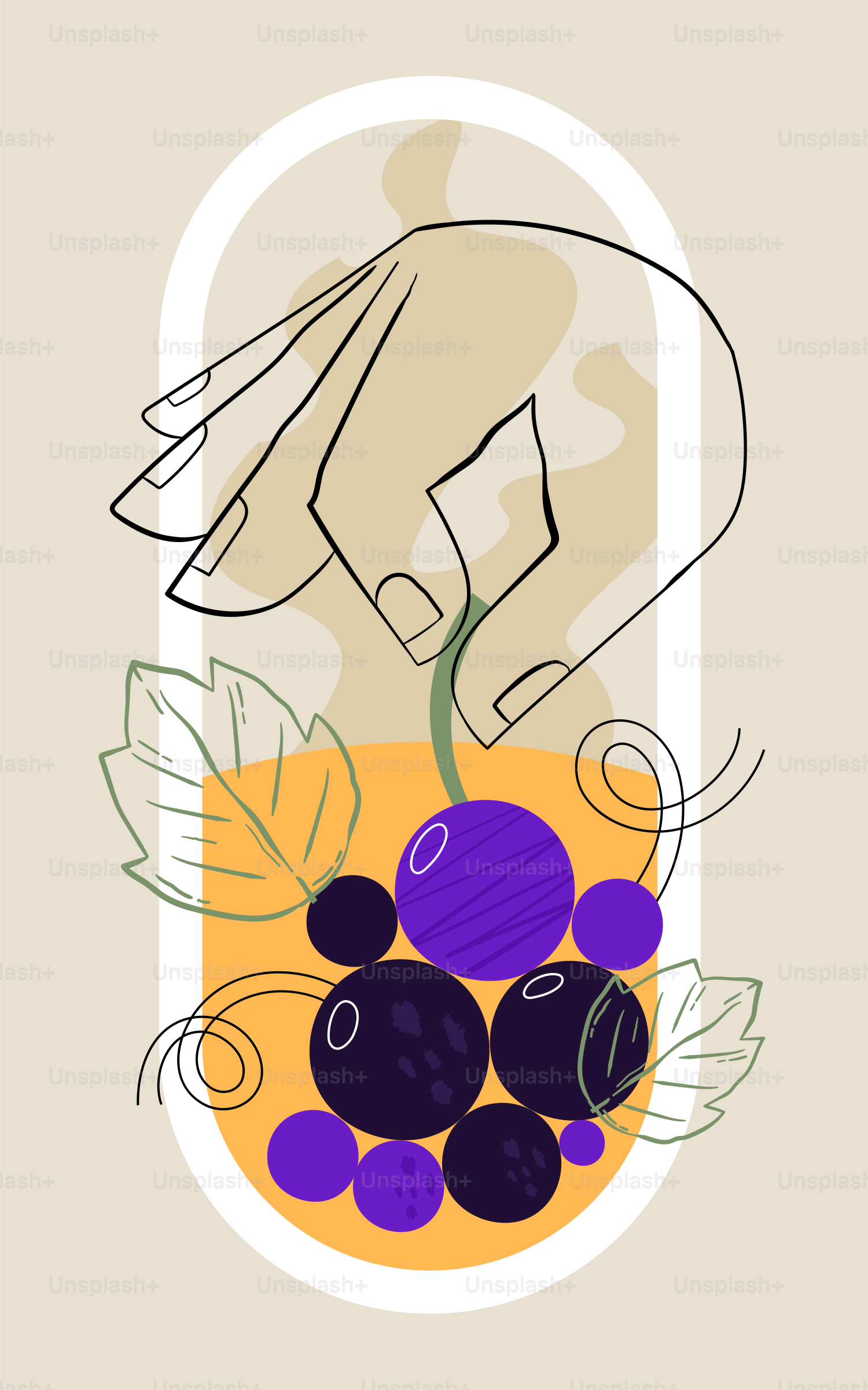 Cueillir à la main des raisins dans une grappe