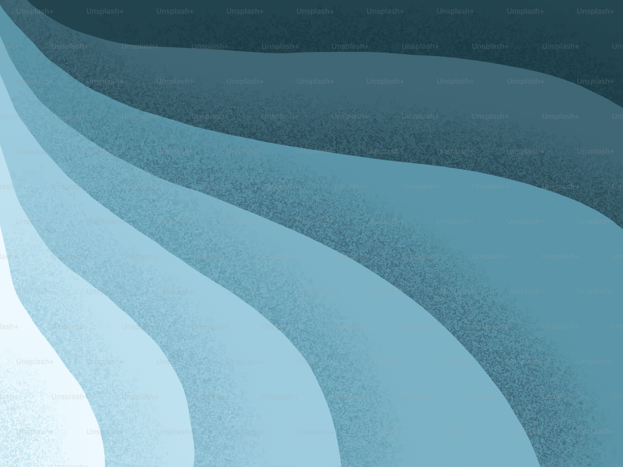 추상적인 파랑과 청록색의 물결 무늬 층