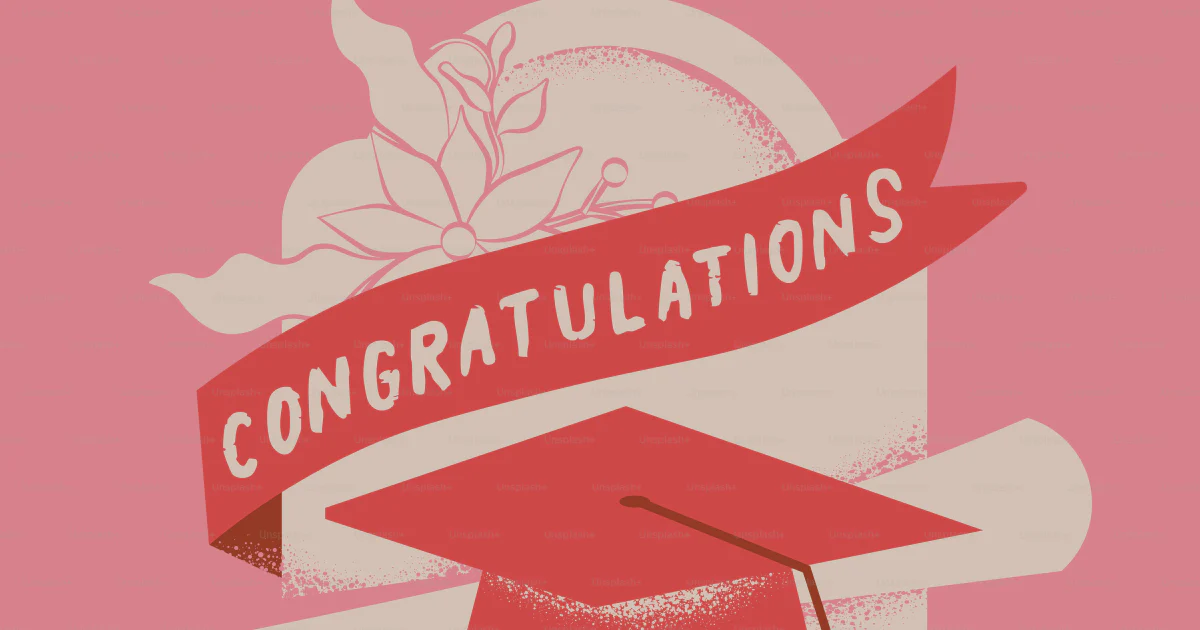 Congratulations Scroll Robe Graduation cap and scroll with congratulations banner vector – School ...