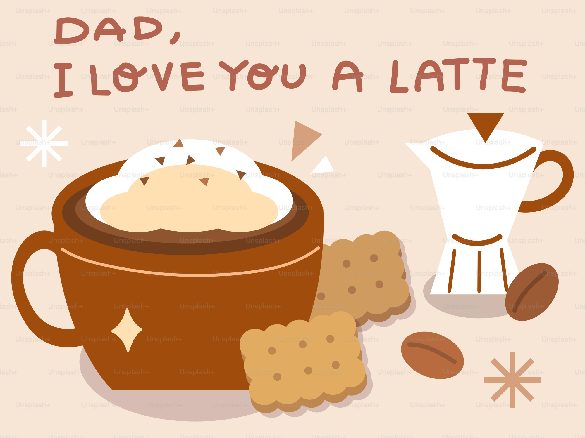 Coffee with cookies and a moka pot