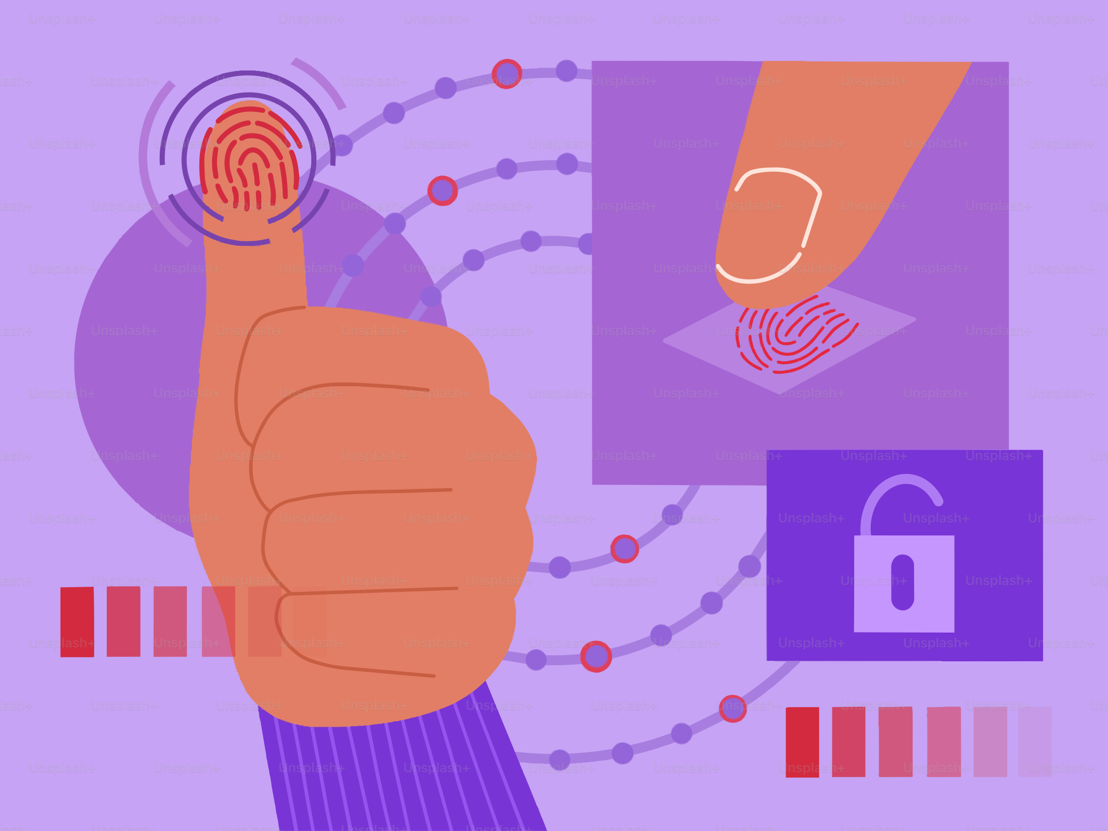 Pemindaian sidik jari untuk keamanan dan akses