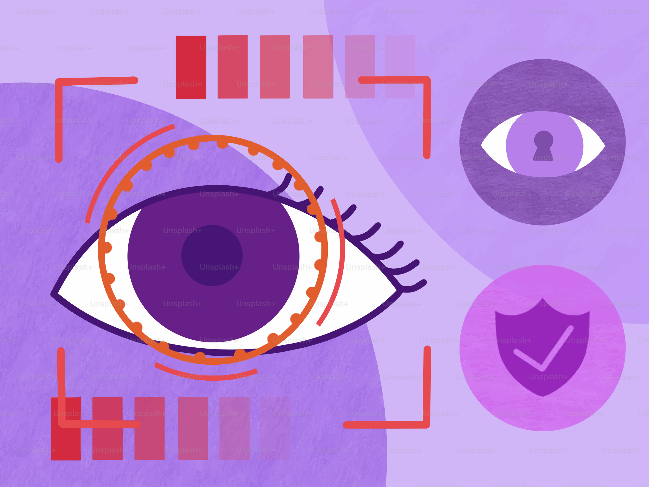 Pemindaian mata biometrik untuk keamanan dan privasi