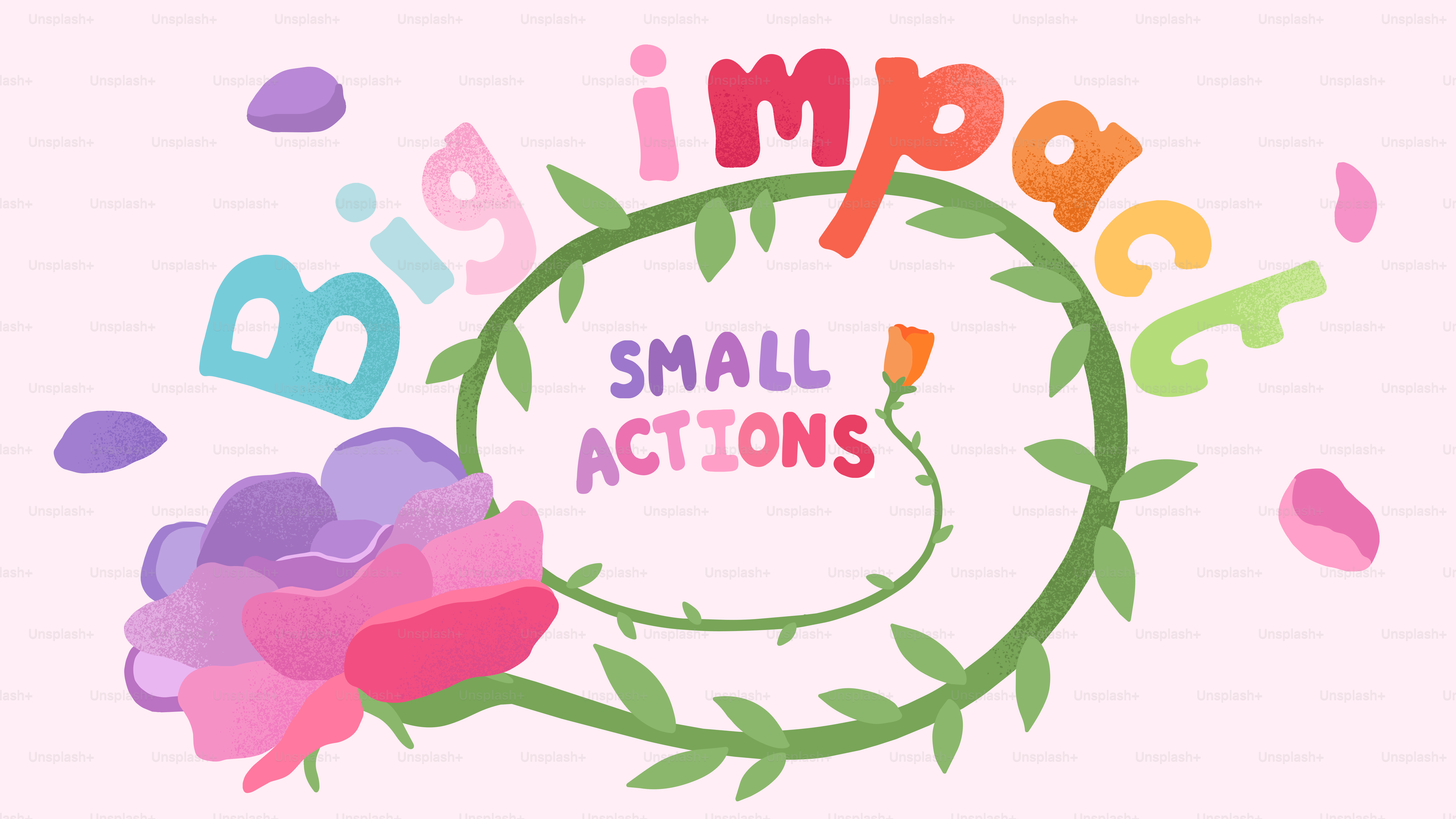 Big impact from small actions with floral design