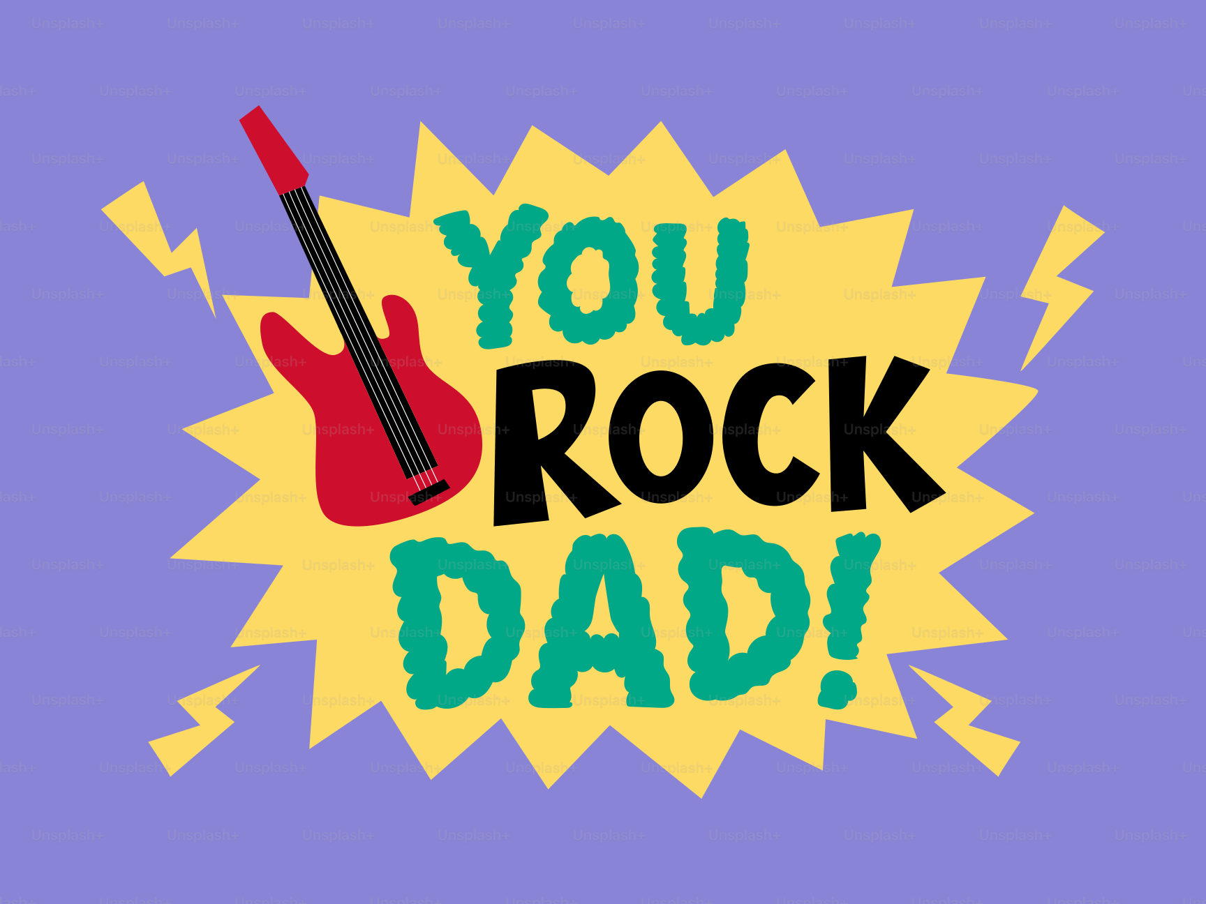 Guitarra elétrica vermelha com texto "você é o padão!"