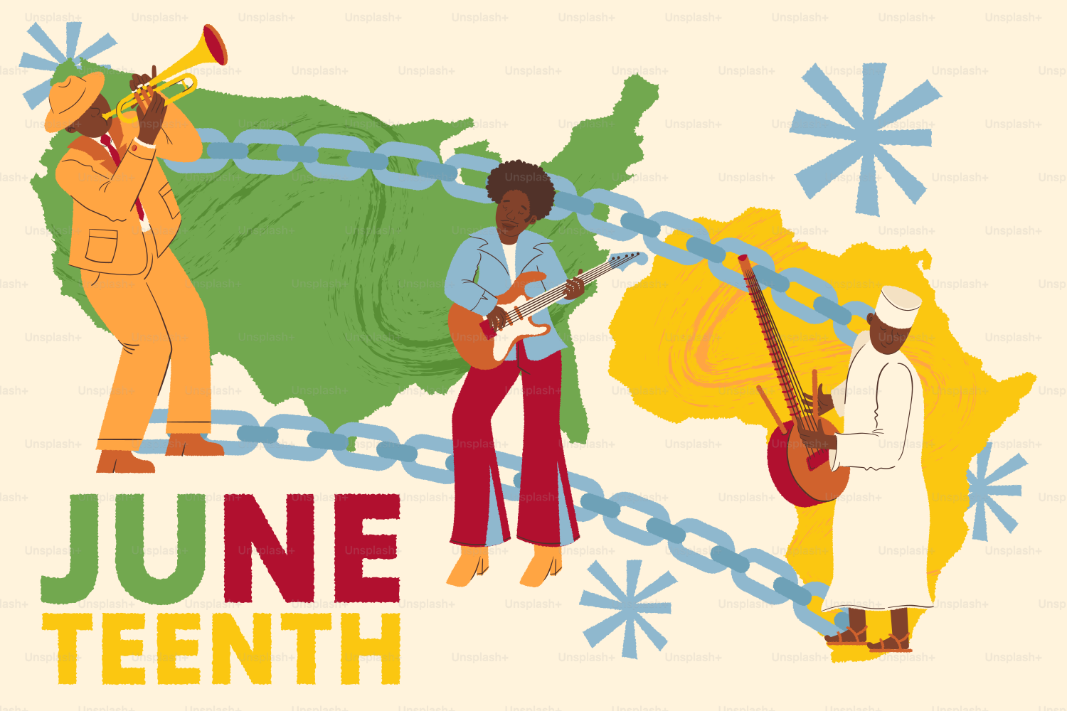 Célébration du Juneteenth avec des musiciens reliant les continents