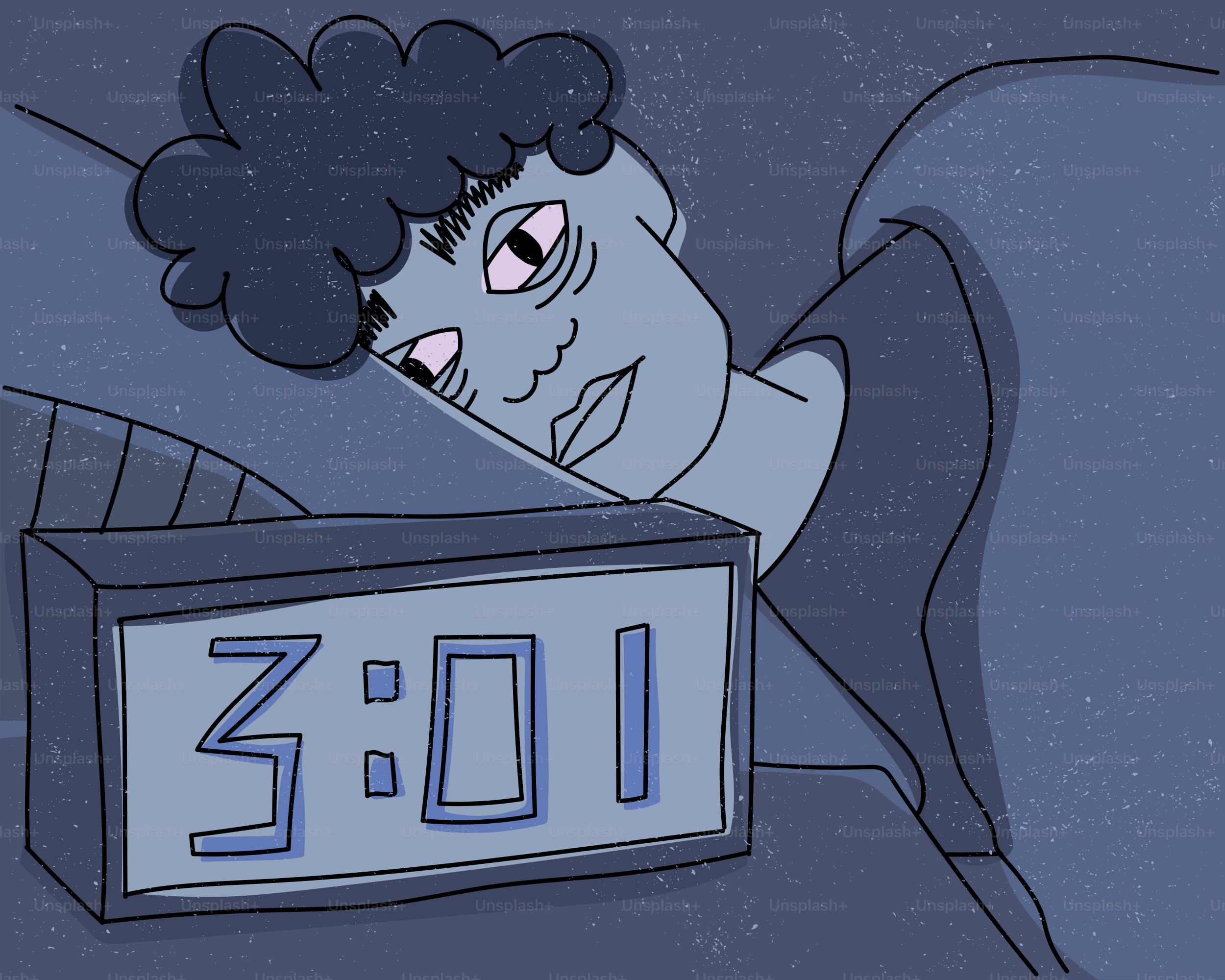 Orang terbangun di tempat tidur pada pukul 3:01 pagi