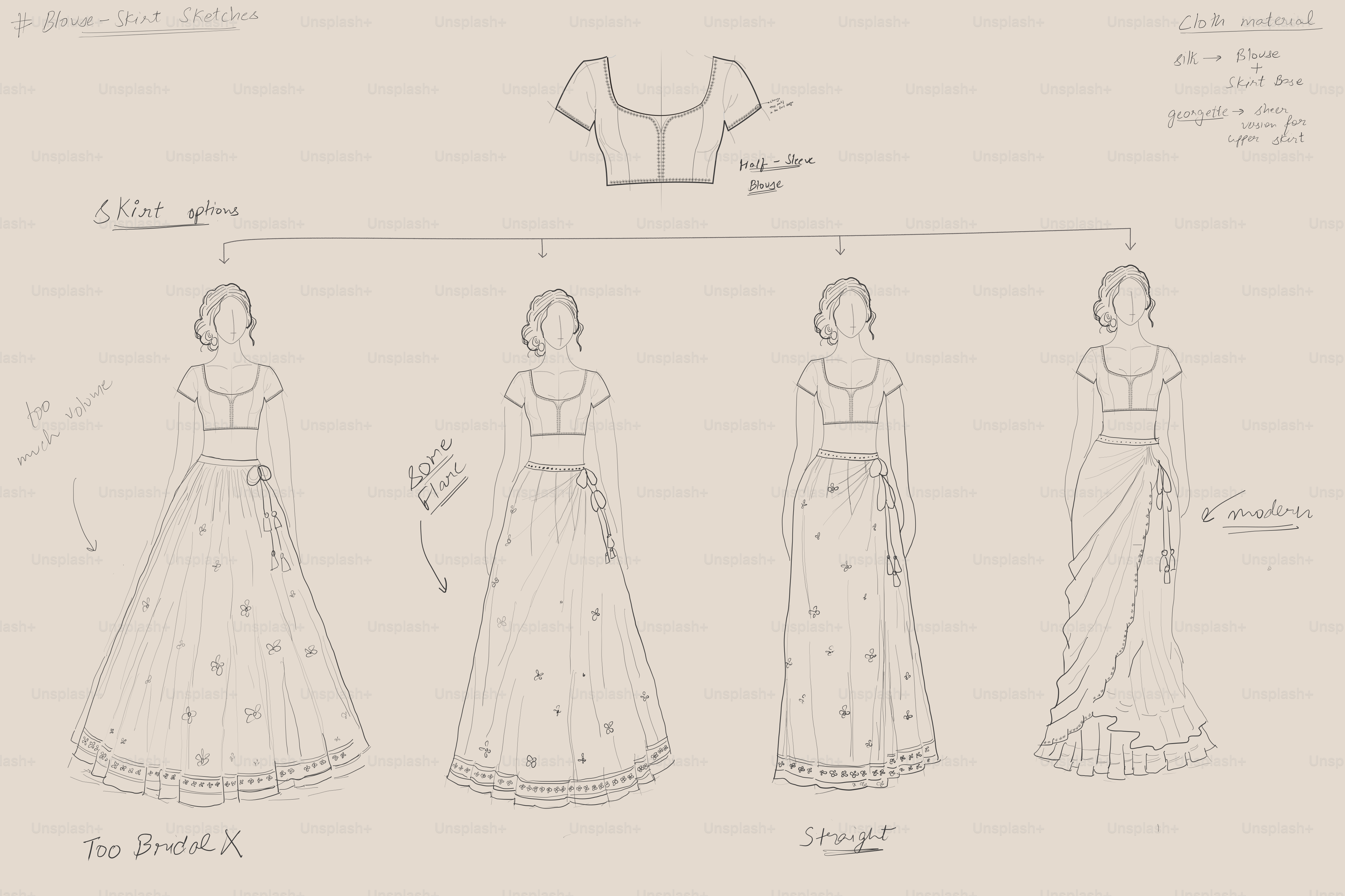 indian dress design sketches Design Stack: A Blog about Art, Design and Architecture: Elaborate Textiles  in Indian Dress Drawings