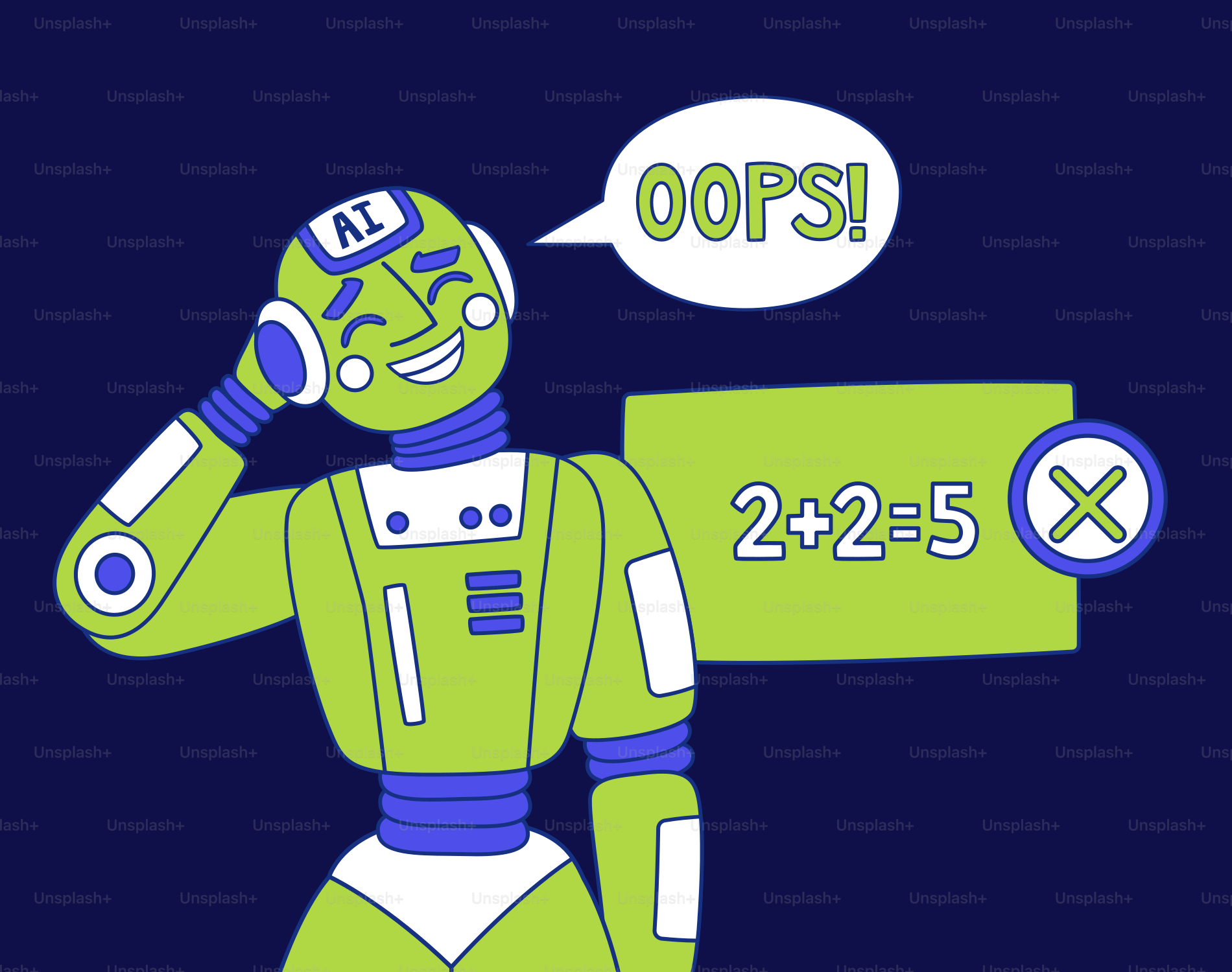 AIロボットが数学的に「おっと!」と言います。