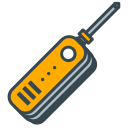 A yellow and gray diagnostic tool with an extending probe.