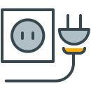 An electrical outlet with a plug being inserted
