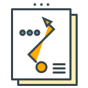 A document displaying a strategic plan with a winding path