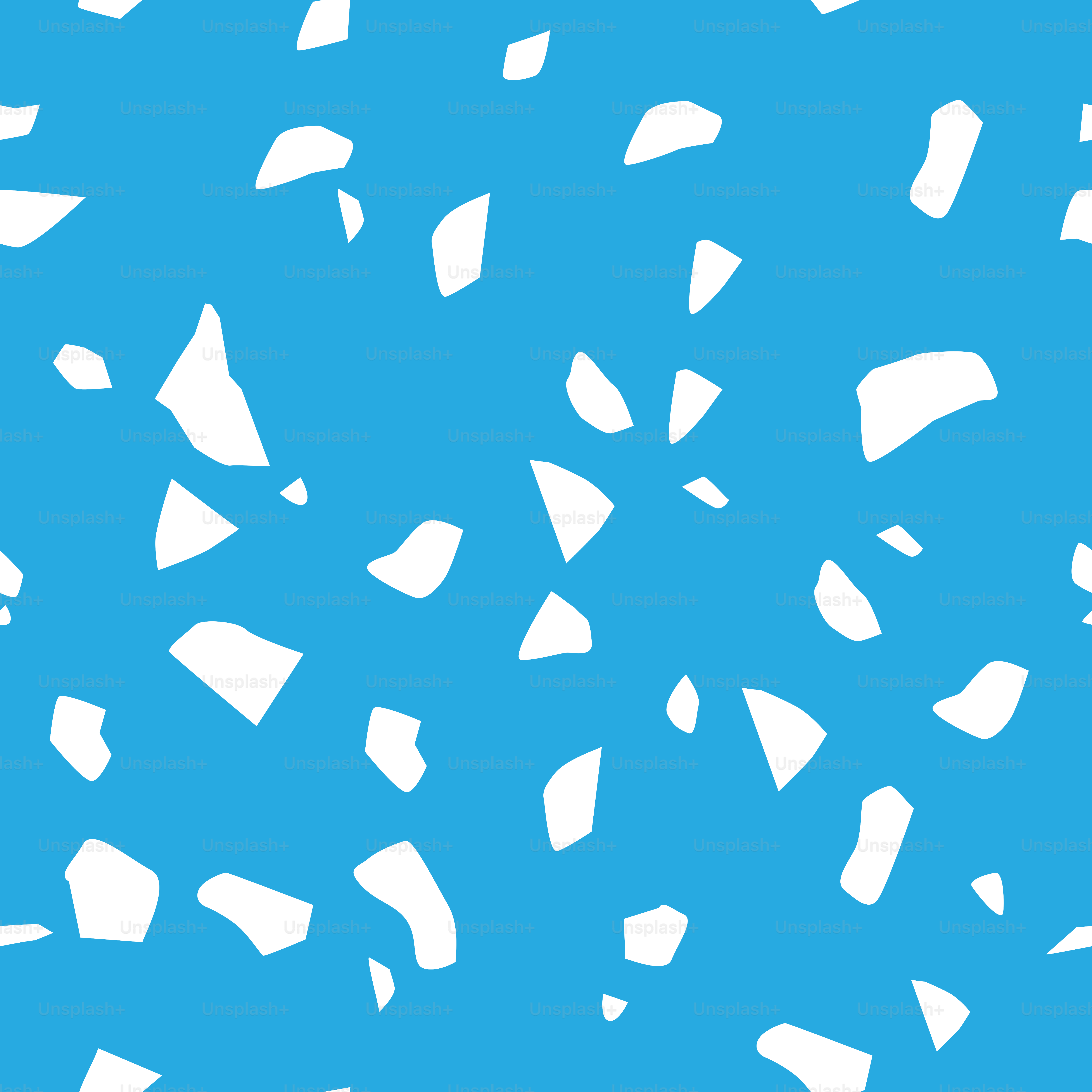 Motif terrazzo bleu sans couture avec des fragments blancs