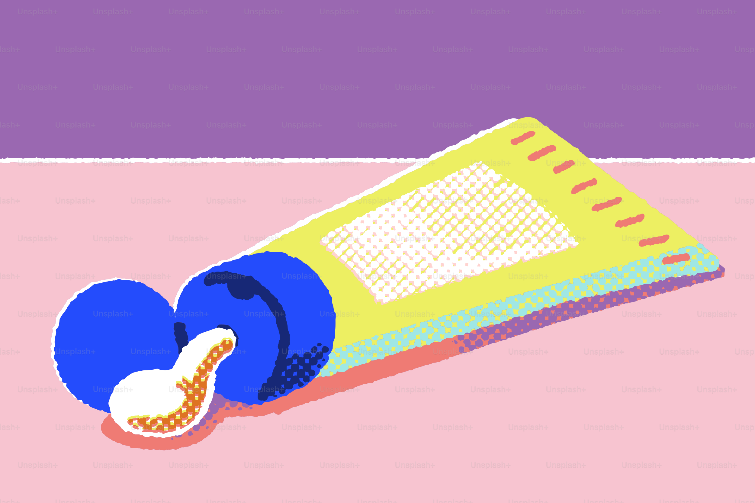 Colorita crema elettrica a tubo, illustrazione a mezzotoni