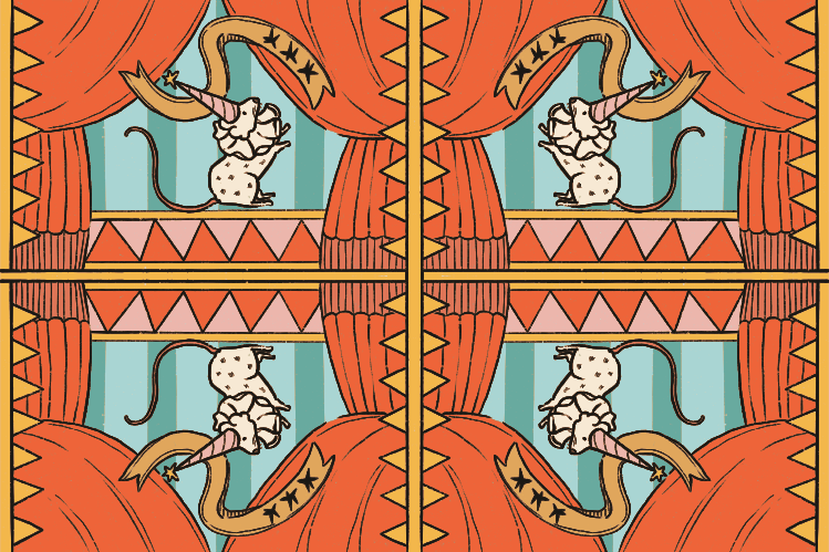 Cats in clown costumes pattern - Vector Illustration on Unsplash+