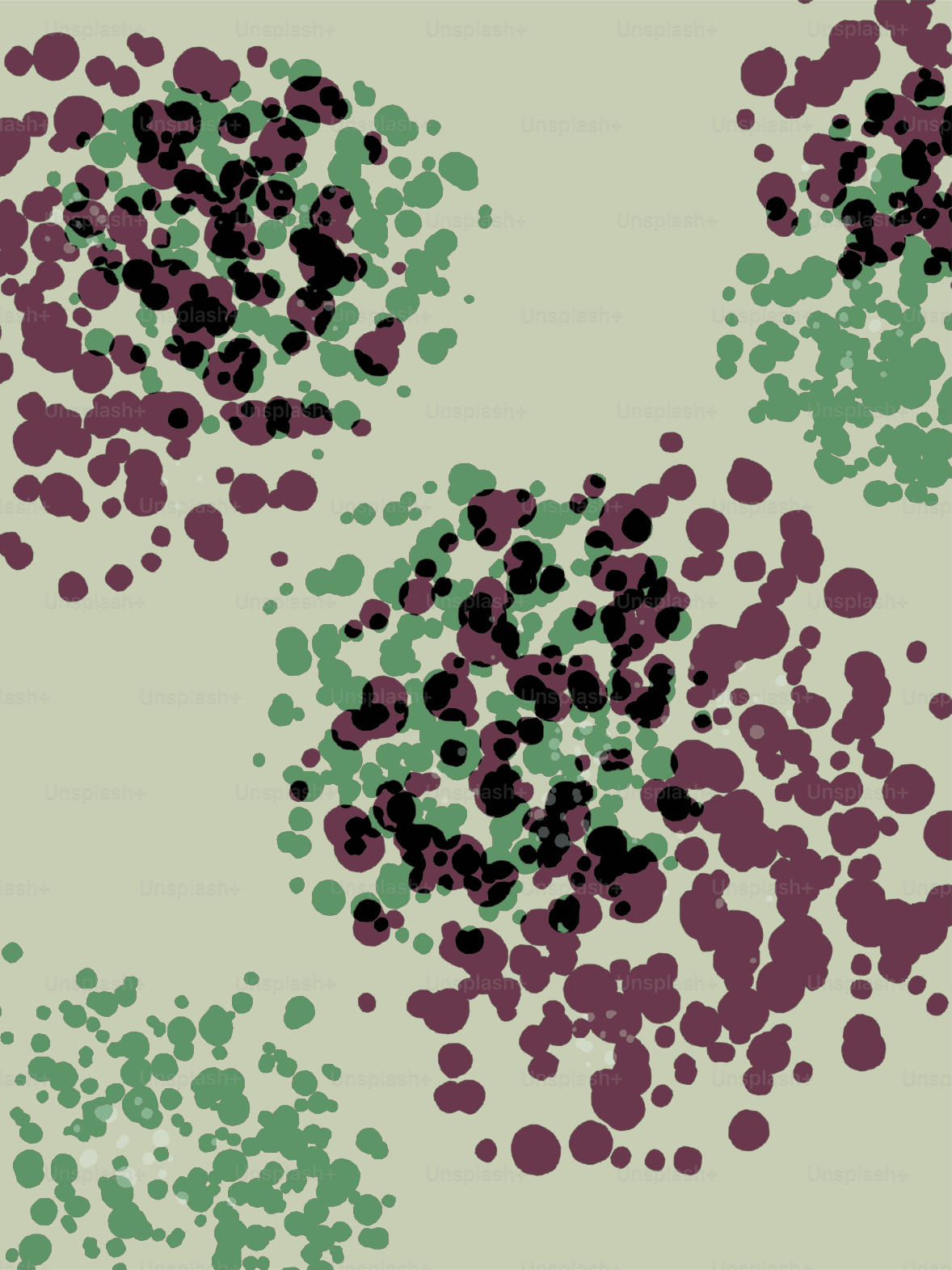 Scattered blue and brown dots - Vector Illustration on Unsplash+