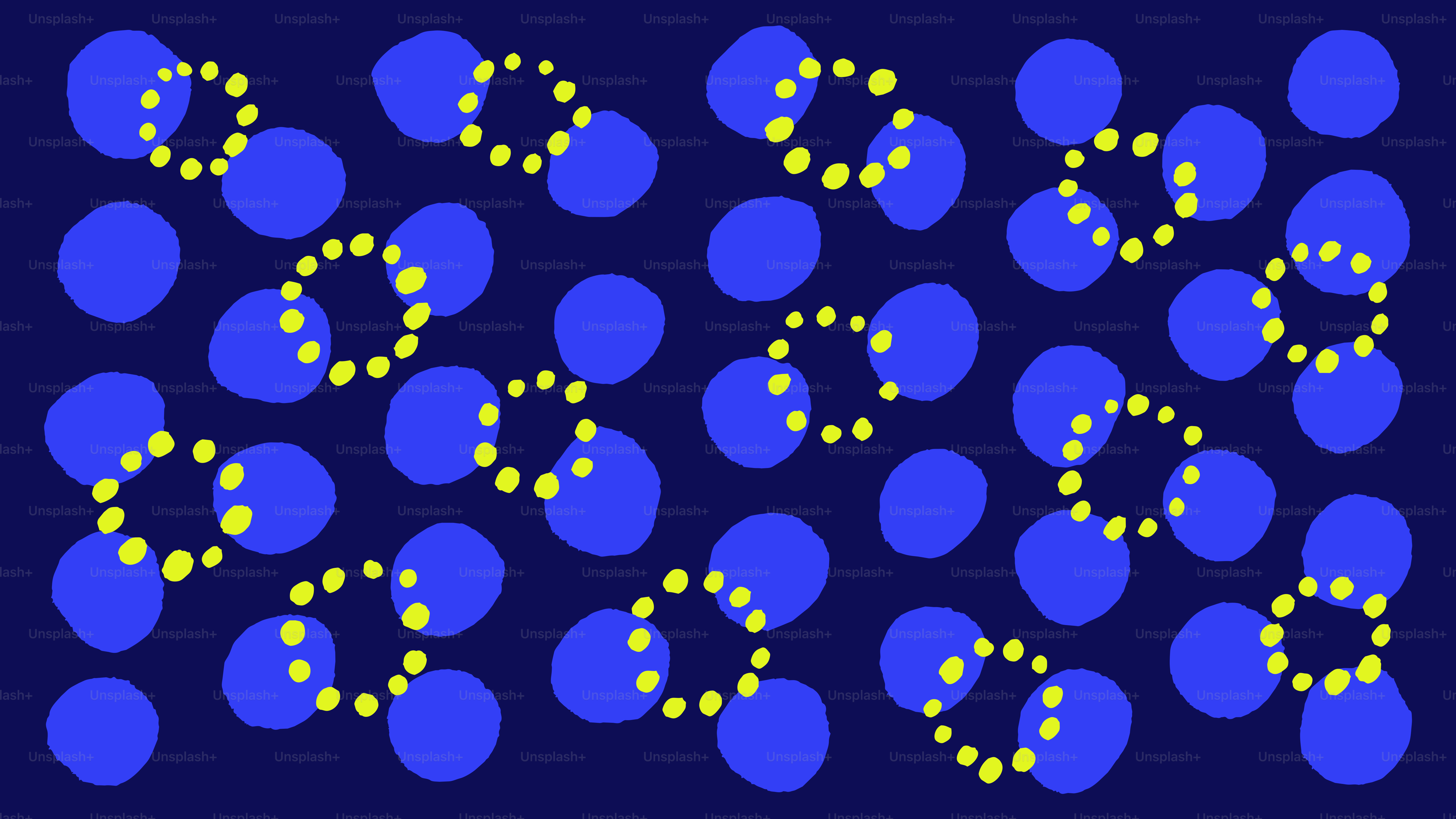Yellow circles with orange and red dots - Vector Illustration on Unsplash+