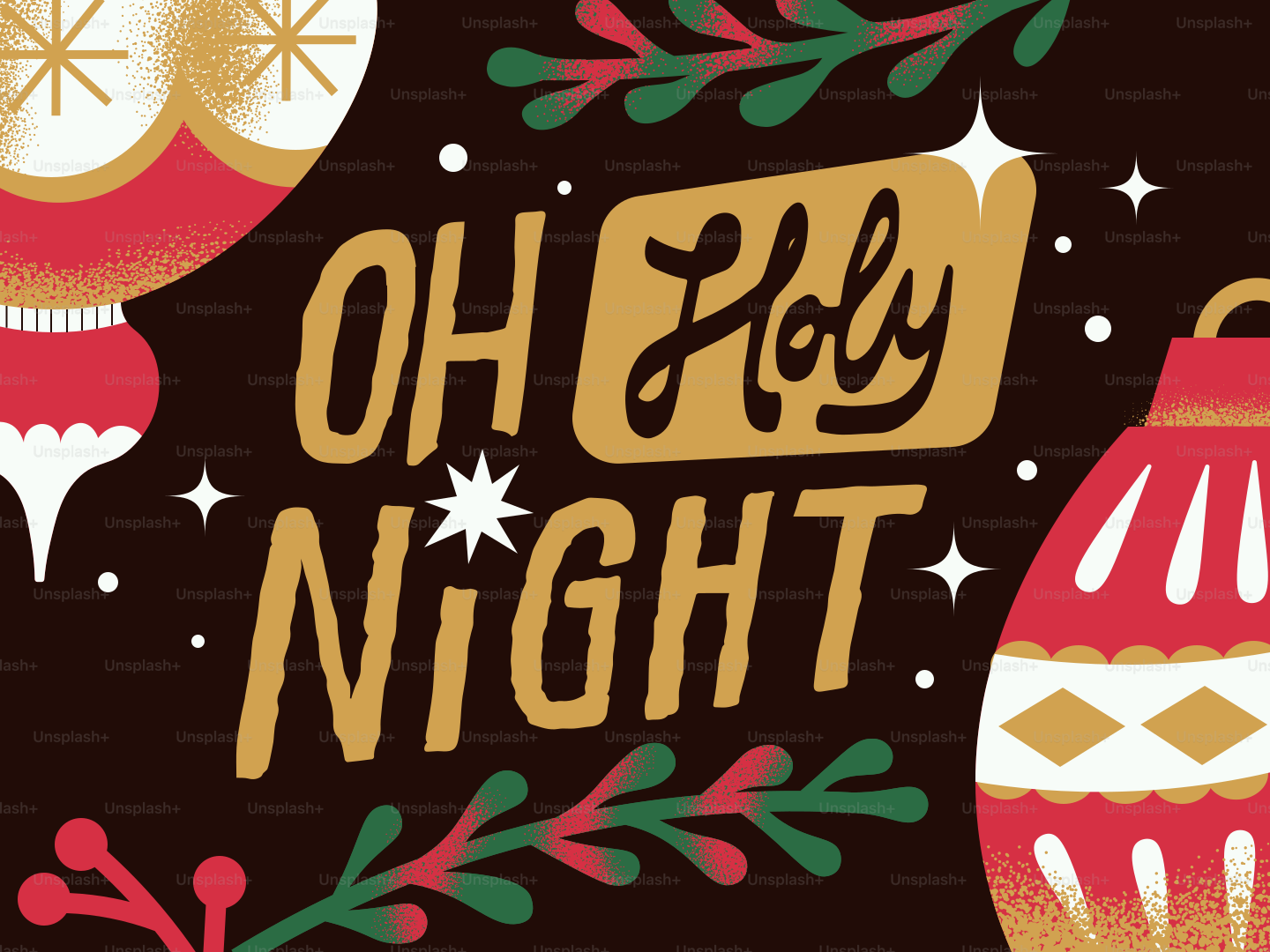 Jingle all the way holiday illustration - Vector Illustration on Unsplash+