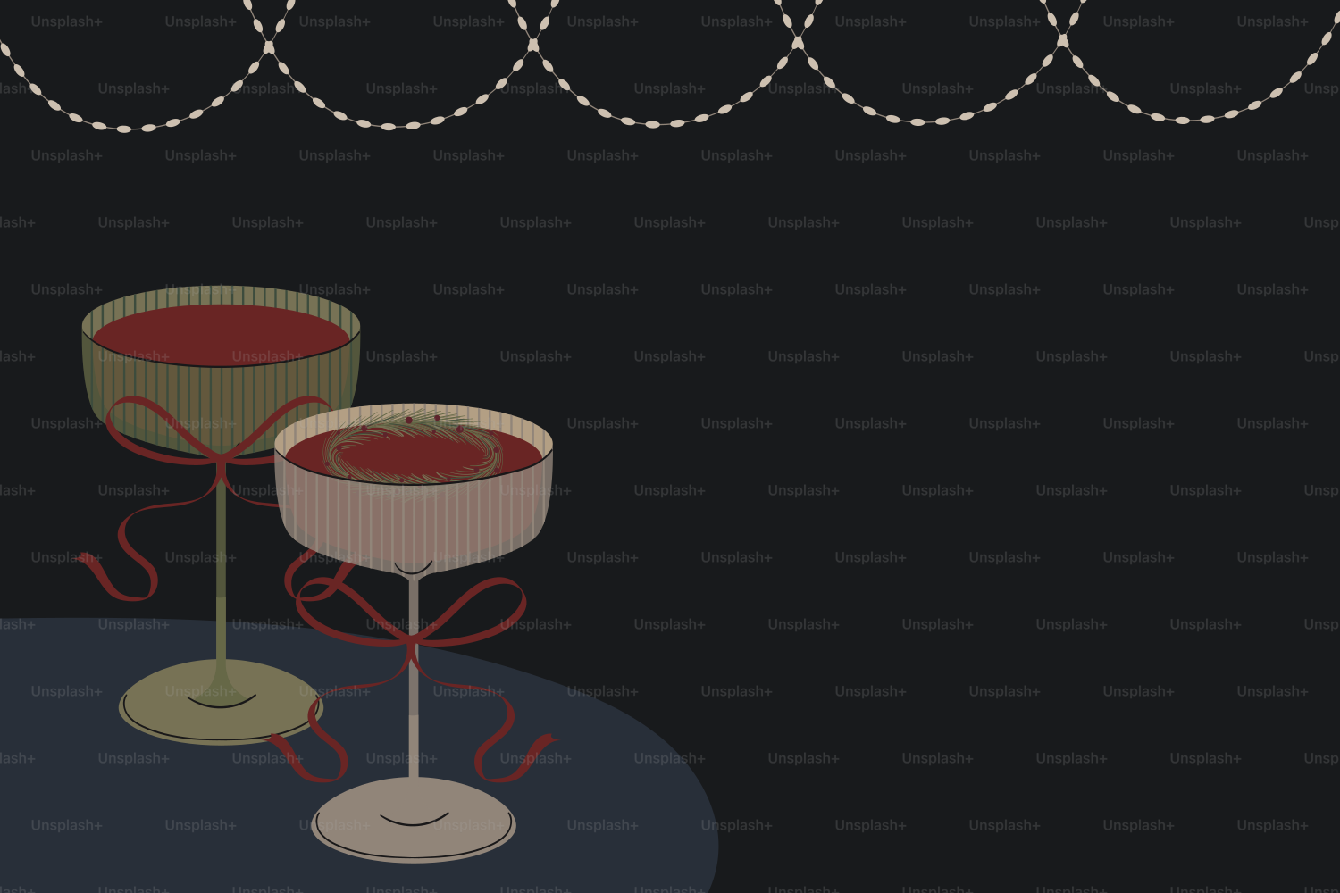 Festive Christmas ornaments hanging on dark background - Vector ...